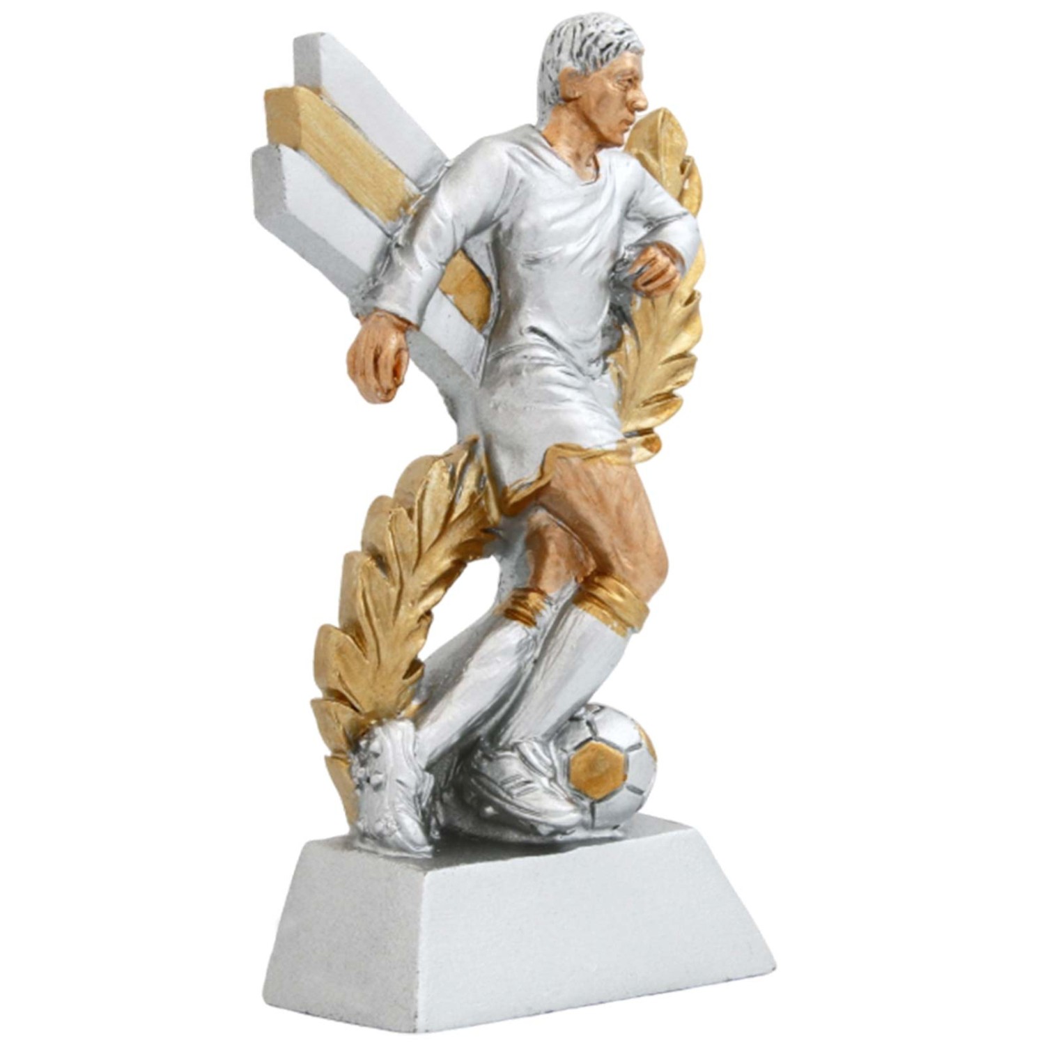 1. Foto Fussball Figur Pokal Marco Resin Fußballer