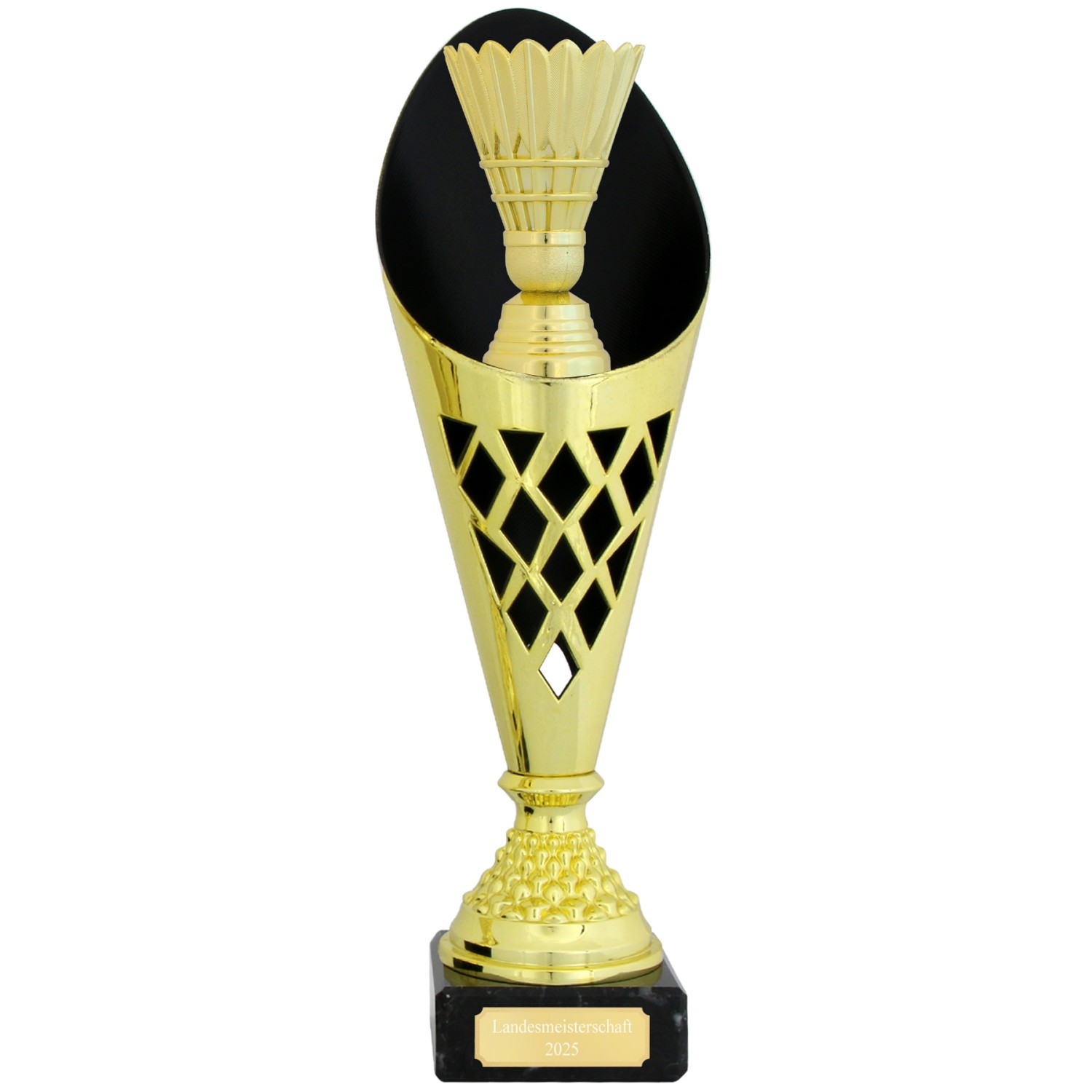 3. Foto Pokalset Andres Badminton Trophäe Gold mit Gravur