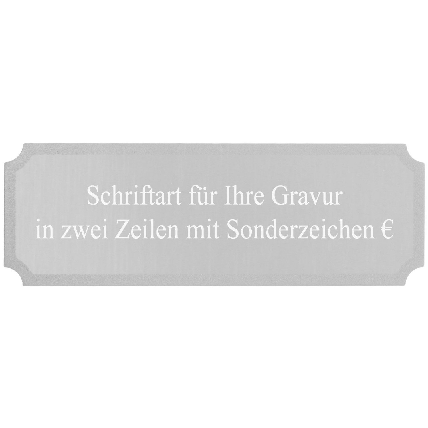 0. Foto Gravurplatte Silber Gravurschild für Pokale mit Gravur nach Wunsch (Größe: eckig 73 x 27 mm)