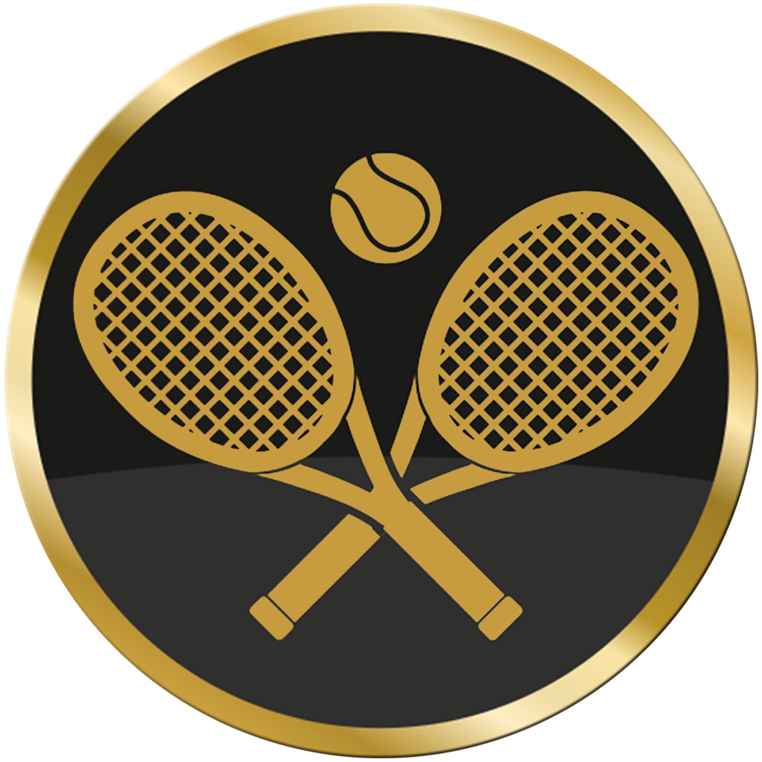0. Foto ACRYL Emblem 70mm Tennis Gold
