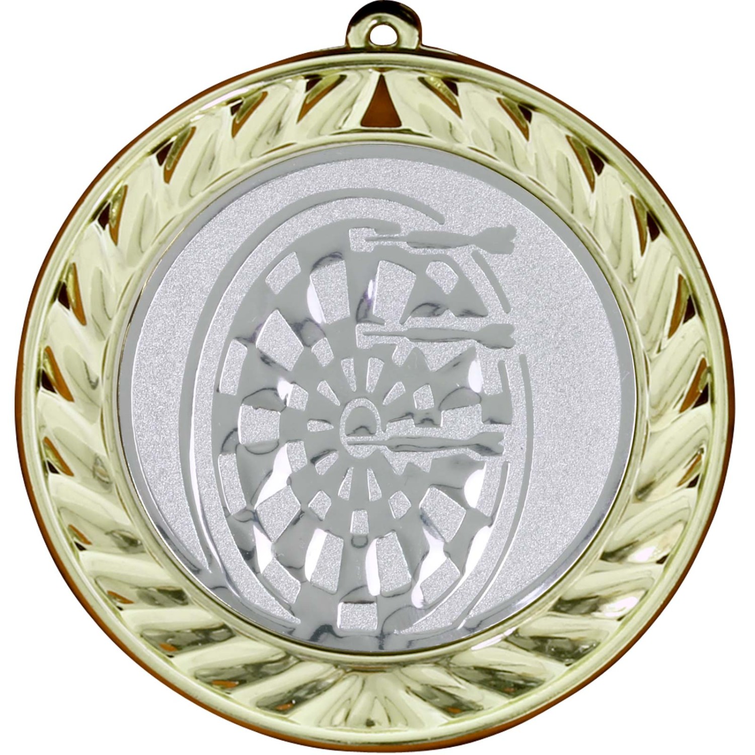 Dart Medaille gold silber bronze oder im Set 70 mm mit Etui als Aufsteller (Sorte: gold)