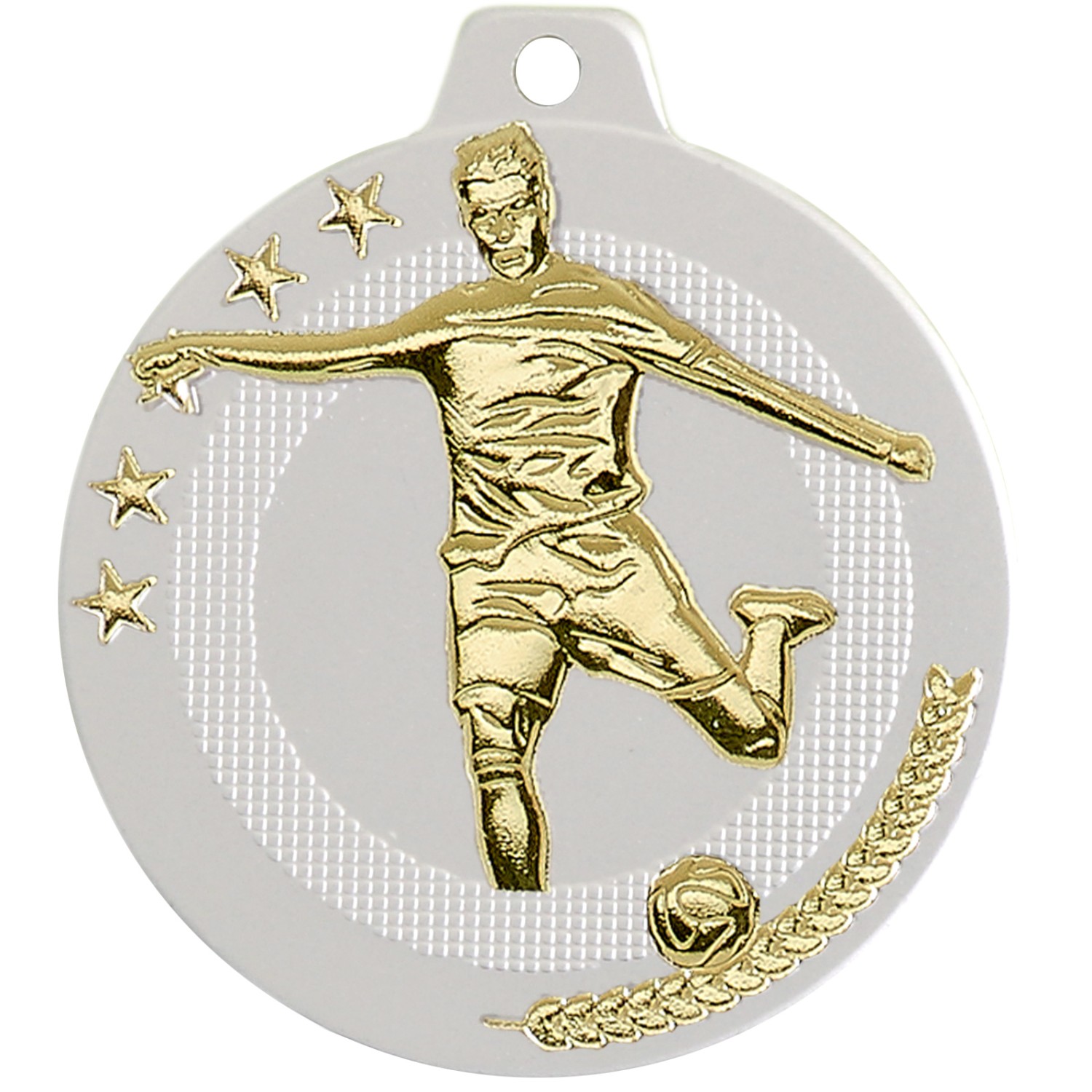 1. Foto Medaille Fußball ULLE 50mm Set mit Gold, Silber und Bronze