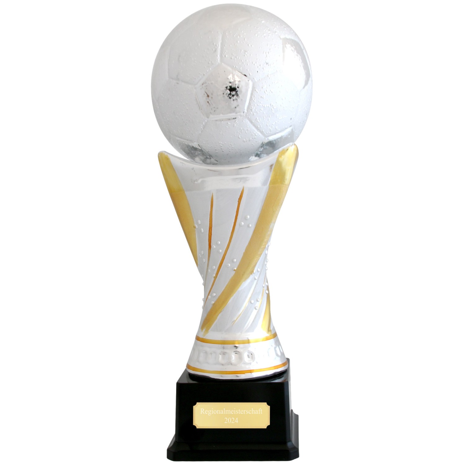 0. Foto Pokal Fußball HOFFER 36 cm silber Trophäe massiv