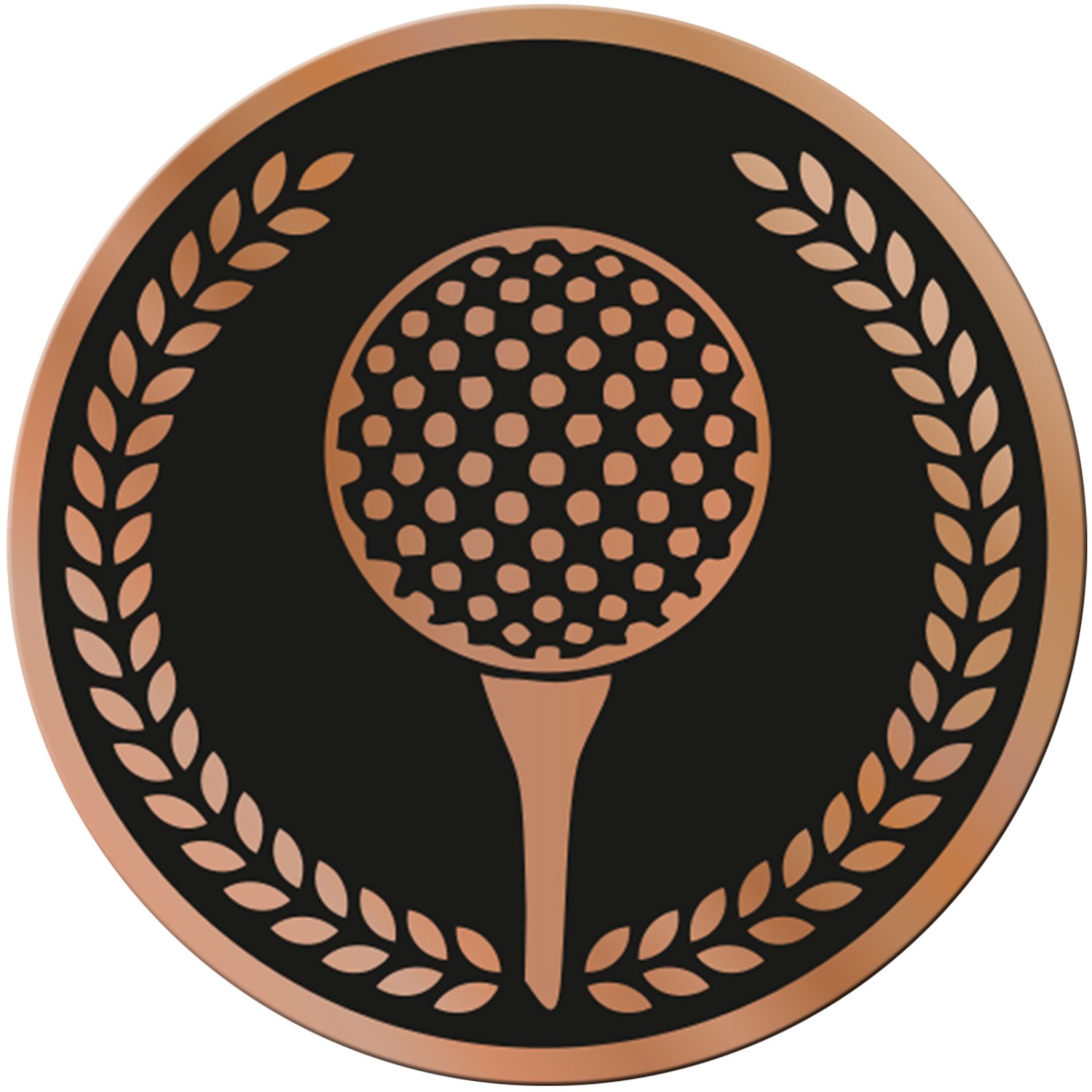 0. Foto ACRYL Emblem 70mm Golf Bronze