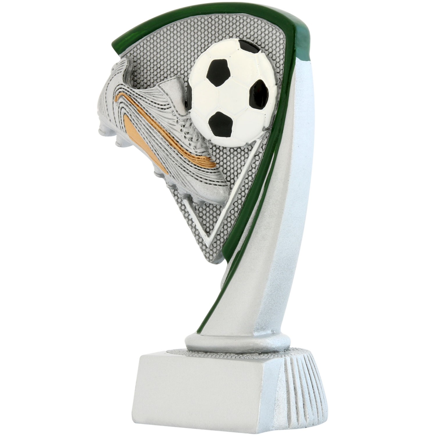 1. Foto Fußball Schuh Pokal Trophäe Arras 3 Größen mit Gravur (Größe: Größe L 19 cm)