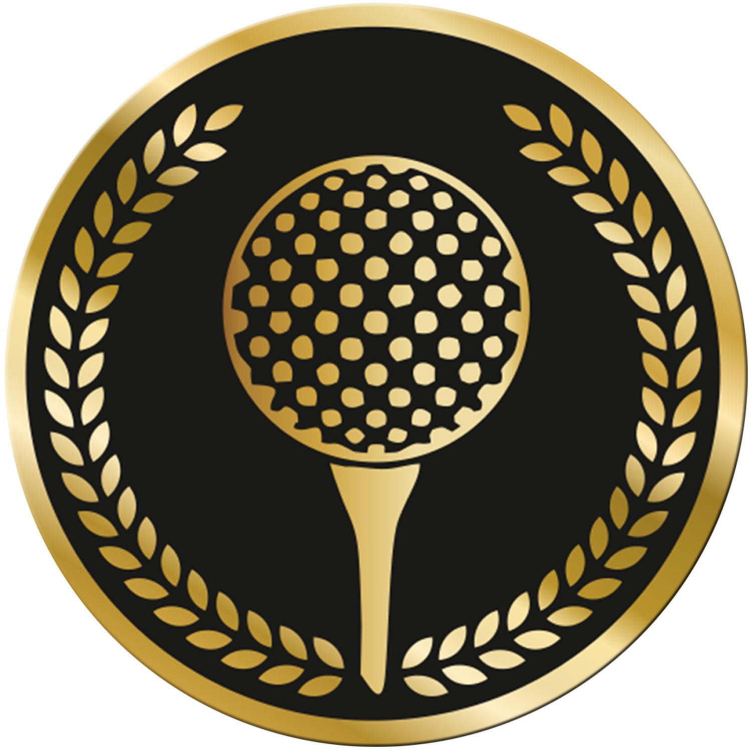 0. Foto ACRYL Emblem 70mm Golf Gold