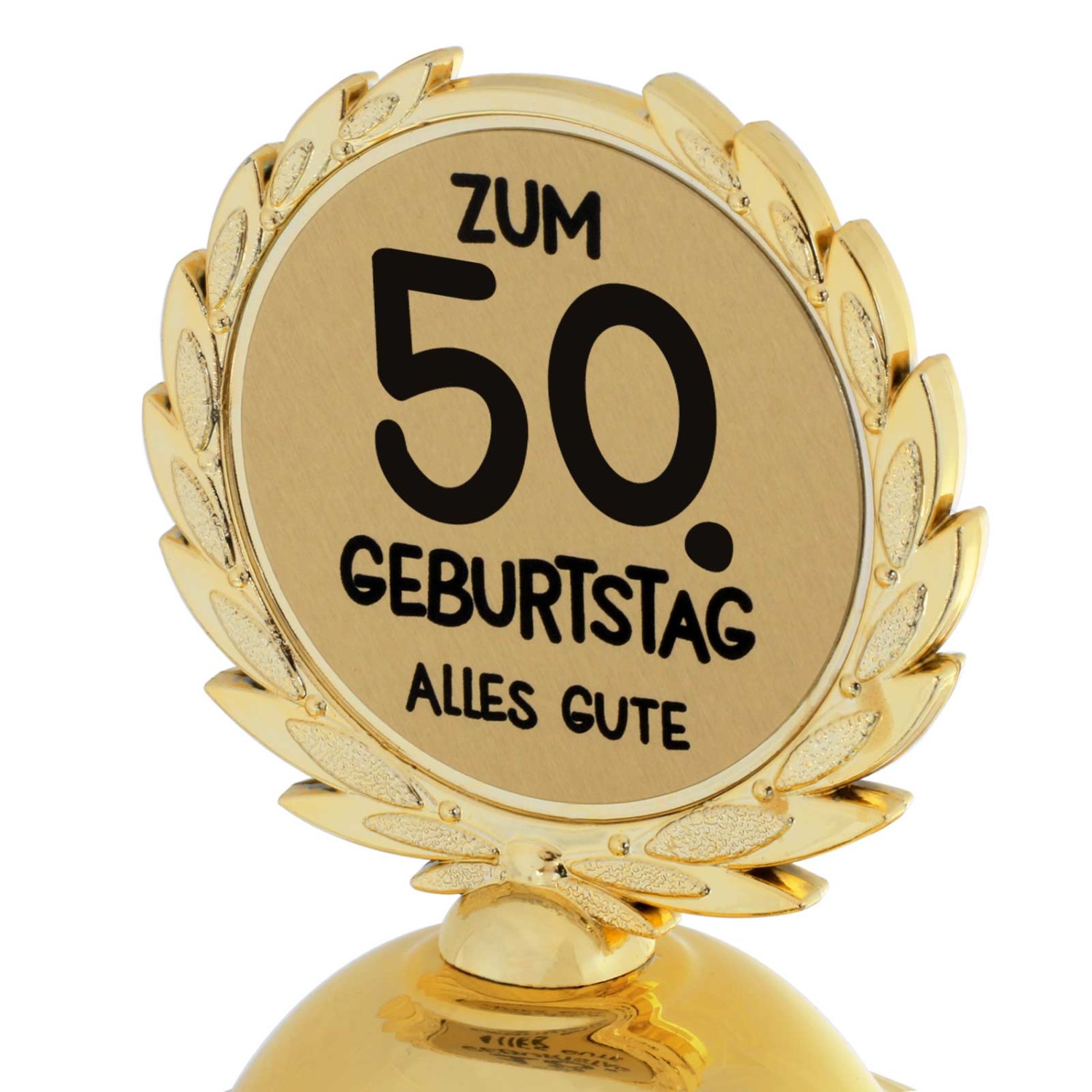1. Foto Pokal 50. Geburtstag Geschenk 31cm groß (Jahreszahl Geburtstag: 50)