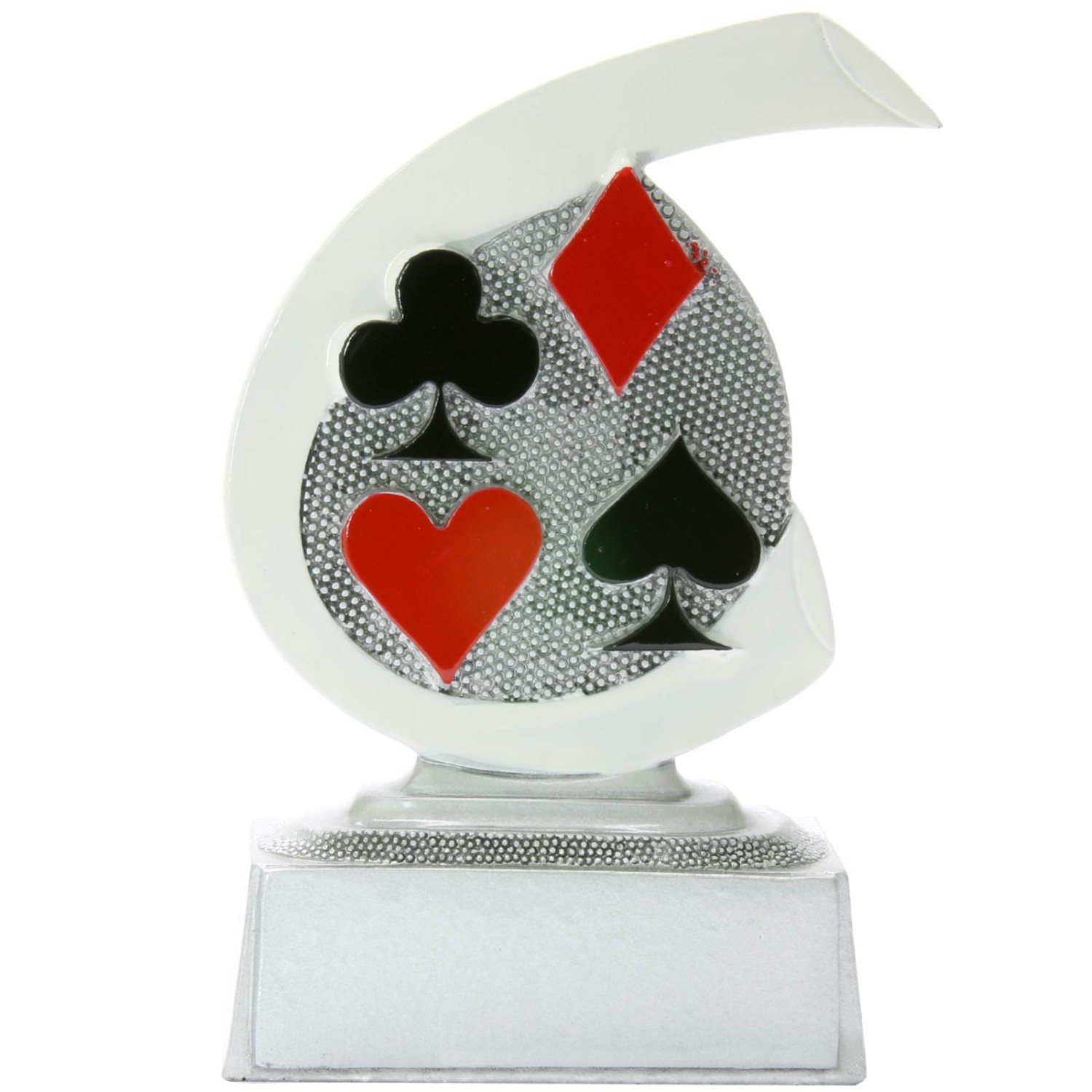0. Foto Karten Skat Poker Pokal ARLES Trophäe Preis 10 cm Minipokal