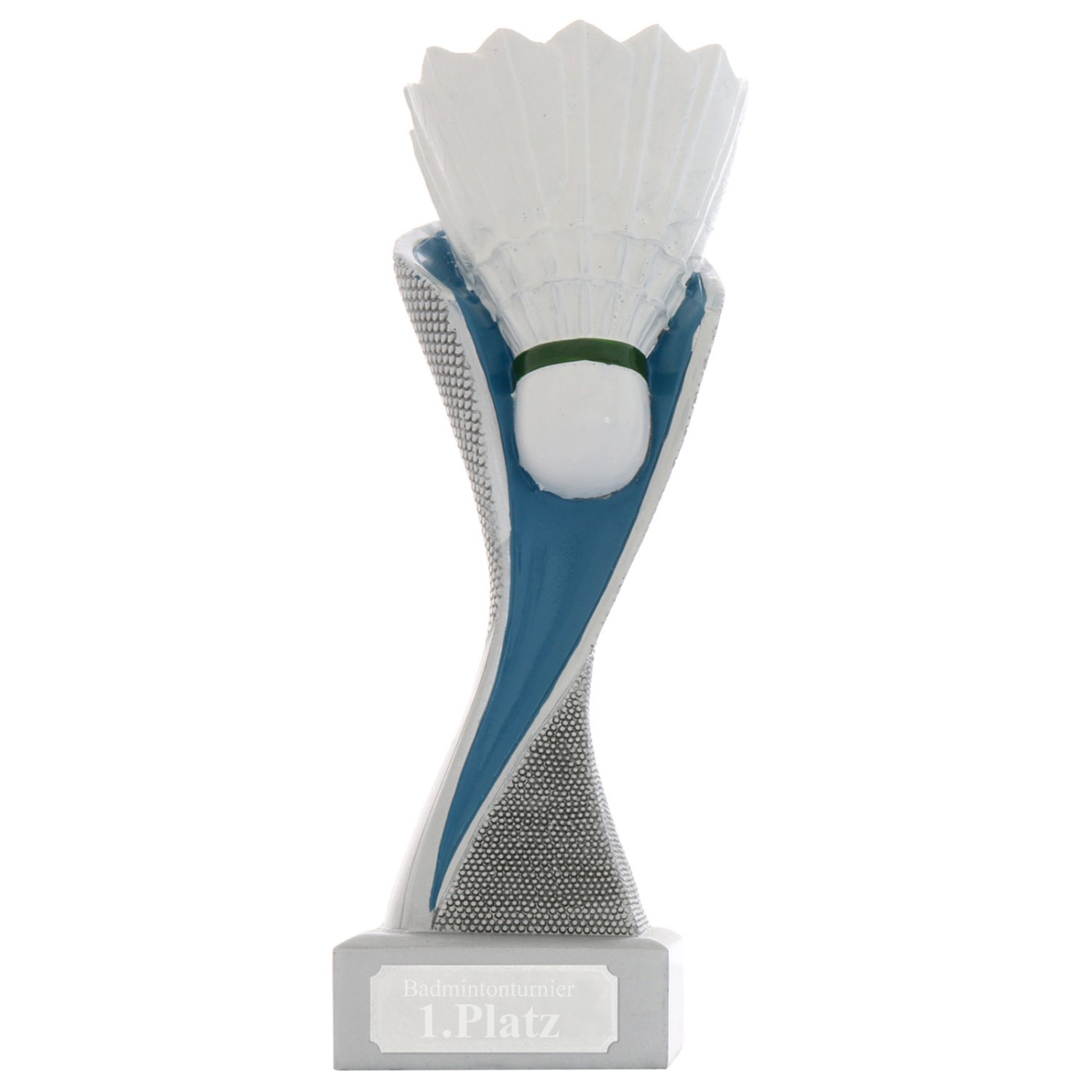 0. Foto Federball Badminton Pokal Serie Metz mit Gravur (Größe: Größe L 19,5 cm)
