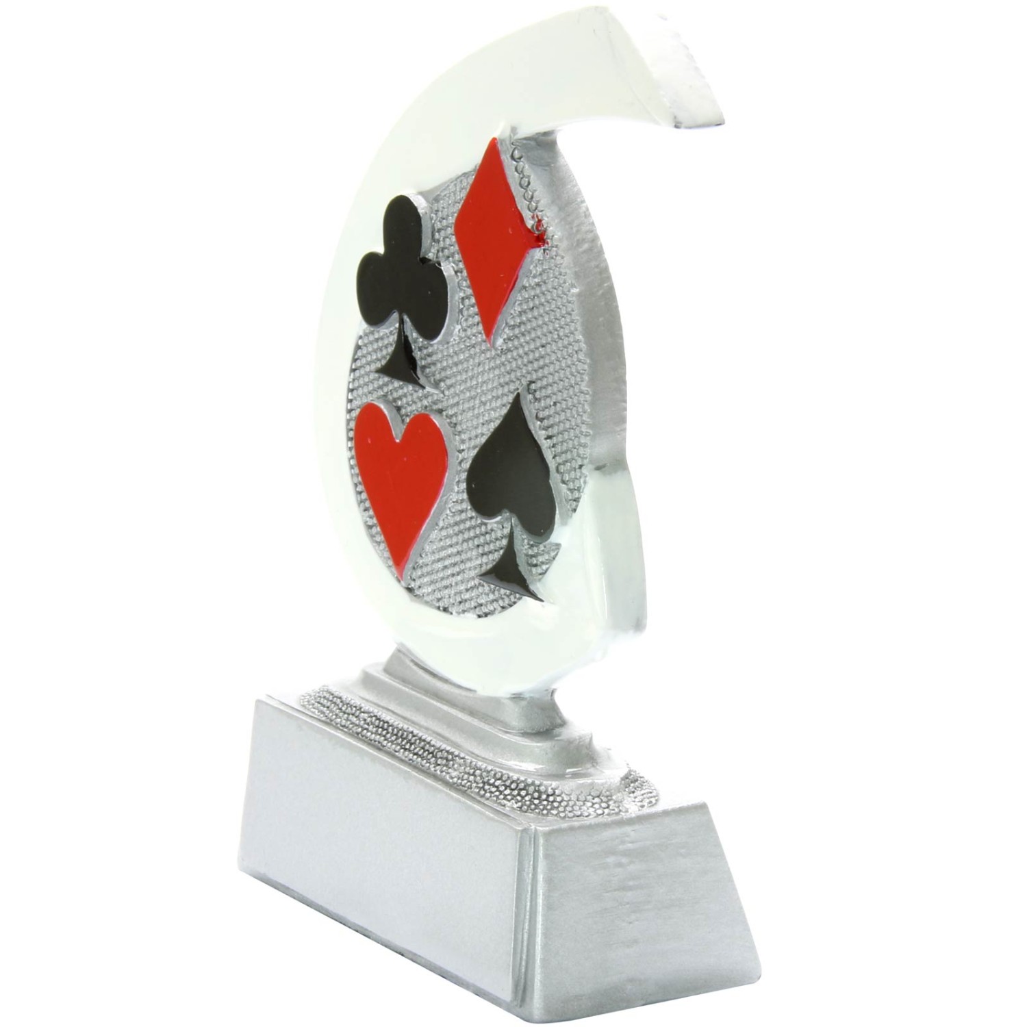 1. Foto Karten Skat Poker Pokal ARLES Trophäe Preis 10 cm Minipokal