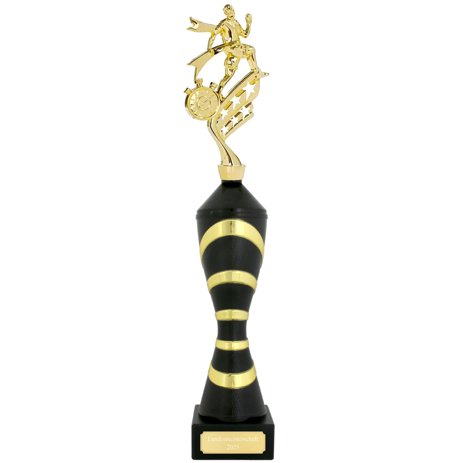 Pokal Laufen L Serie Nisko Schwarz Gold mit Gravur