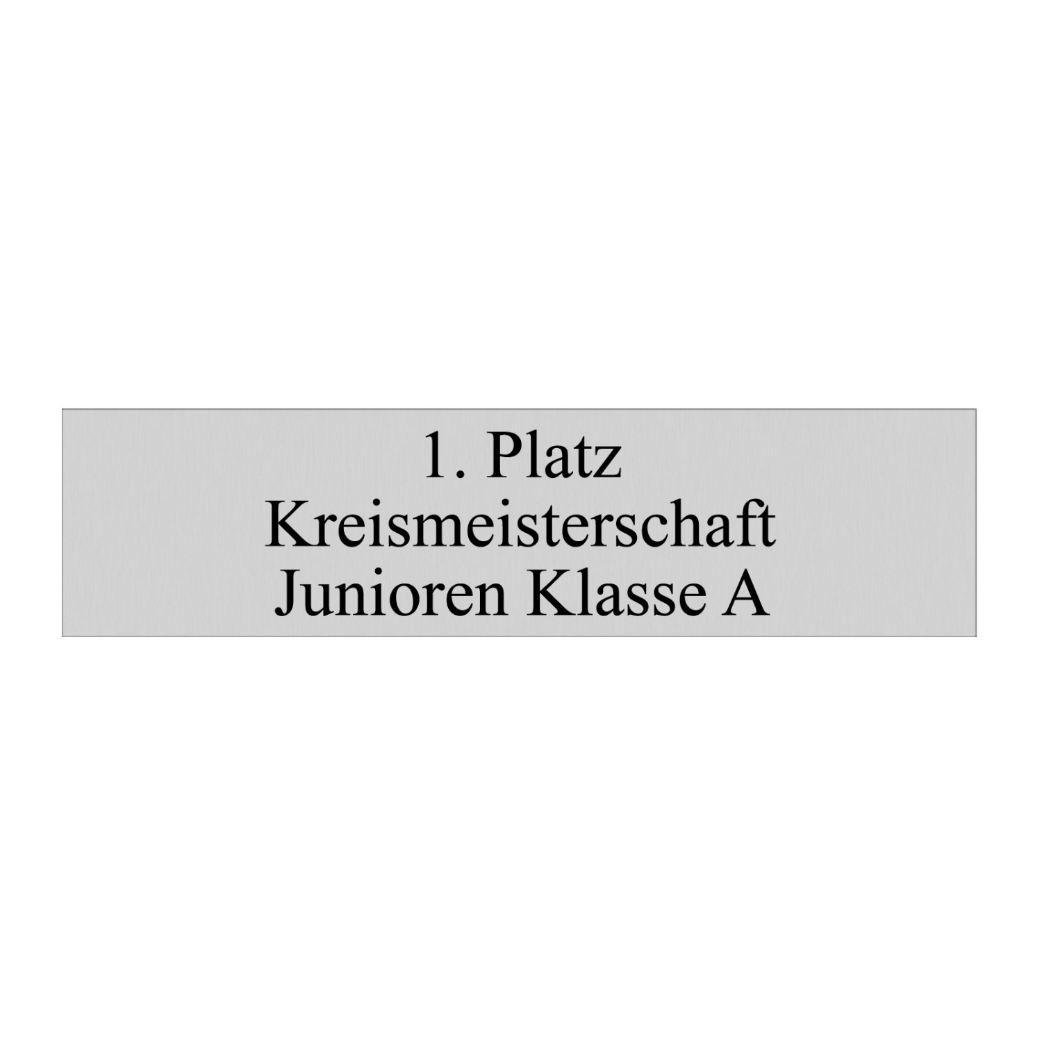 Gravurplatte Bronze 80x20 mm 0,4mm Text Schwarz XL selbst gestalten Silber Text Schwarz