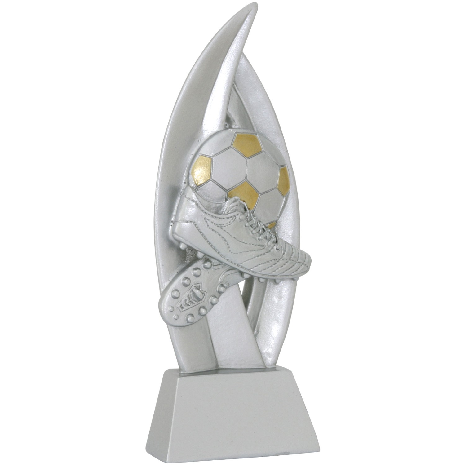 1. Foto Fußball Pokal BERNIS Fußballschuh Fußballpokal Trophäe 18 cm PVC