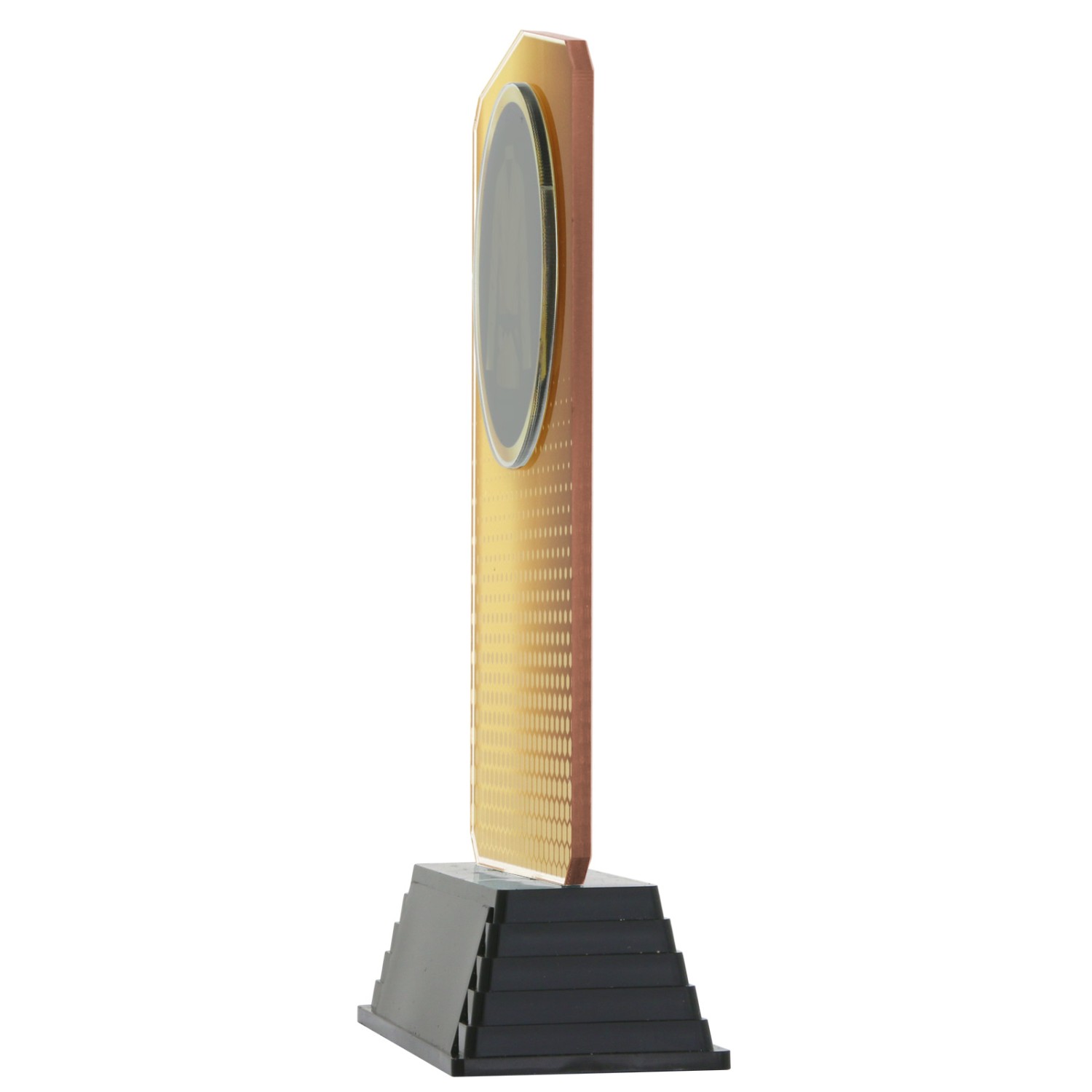 1. Foto Pokal Set Turnen Leichtathletik HUPPY Acryl 3 Stück Gold Silber Bronze mit XL Gravur