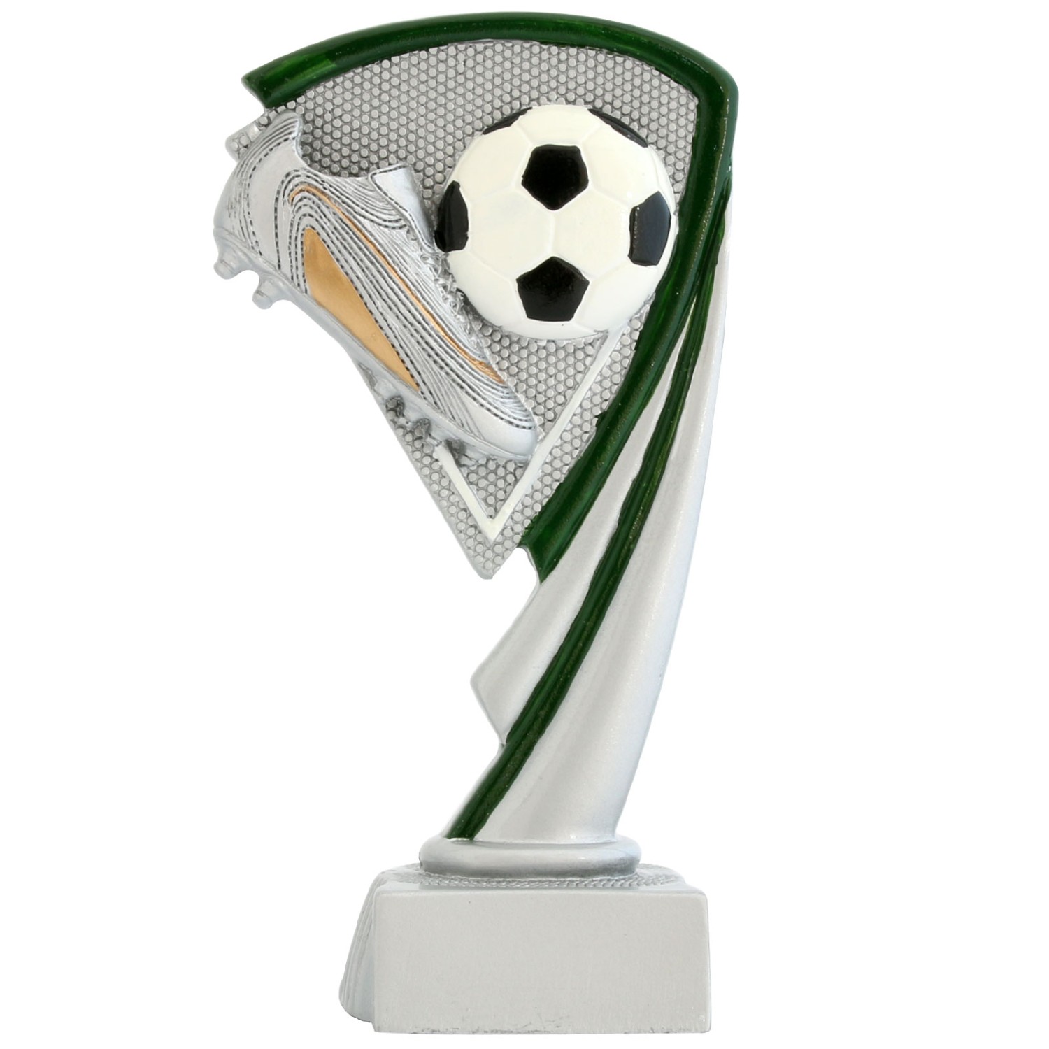 1. Foto Fußball Schuh Pokal Trophäe Arras 3 Größen mit Gravur (Größe: 3er Set je 1 x 14,5, 17 und 19 cm)