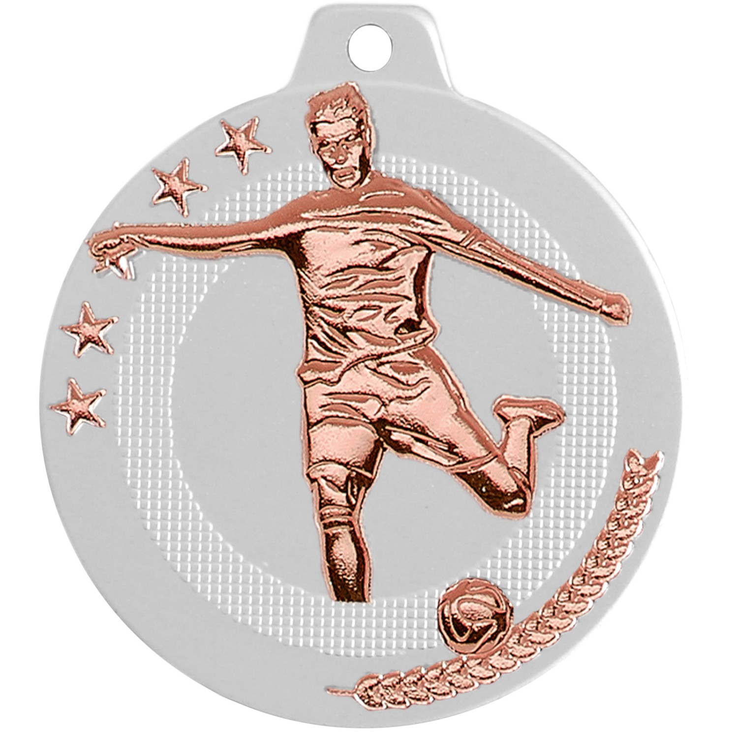 2. Foto Medaille Fußball ULLE 50mm Set mit Gold, Silber und Bronze