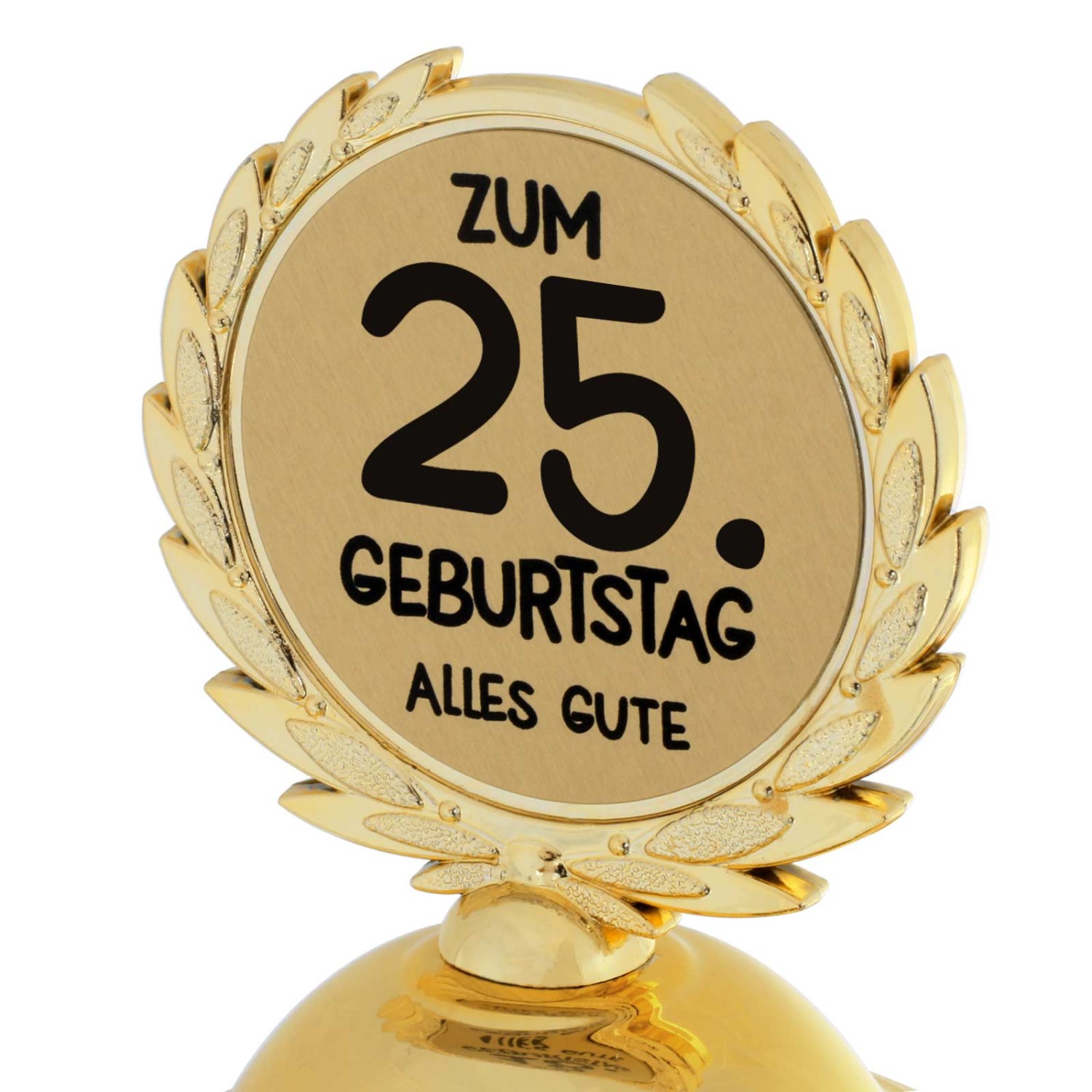 1. Foto Pokal 25. Geburtstag Geschenk 31cm groß (Jahreszahl Geburtstag: 25)