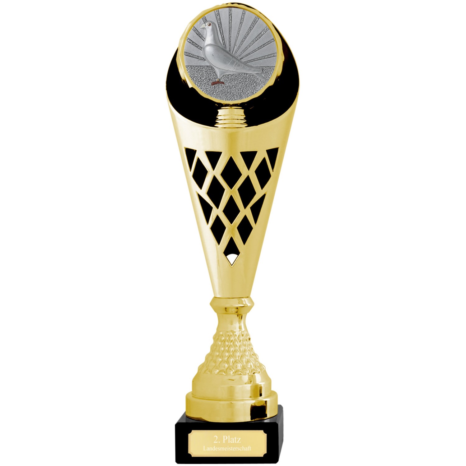 2. Foto Pokal Set Taube Taubenzucht Serie CALAISE Trophäe Gold