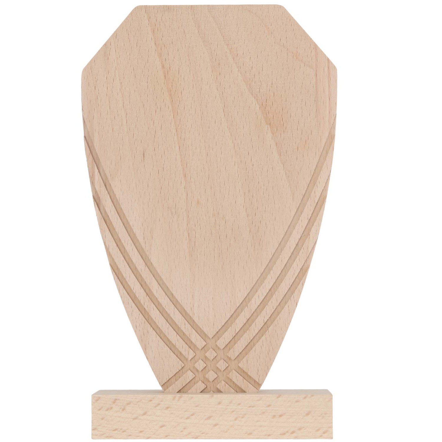 2. Foto Holz Pokal Piney mit Gravur Größe L 22cm
