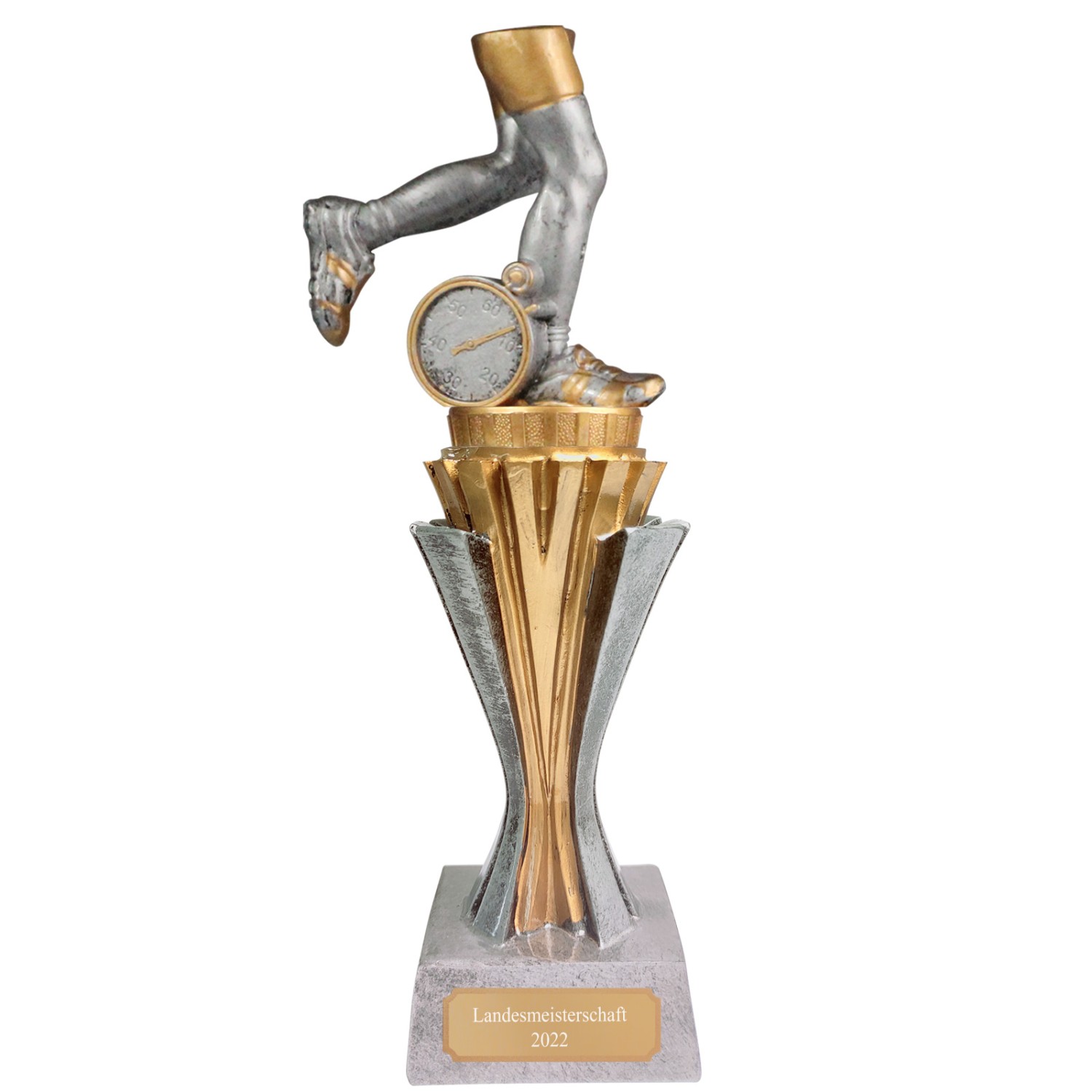 Pokal Trophäe Laufen Laufsport Serie SALAKA aus Resin PVC 3 Größen (Größe: Größe L 21 cm)