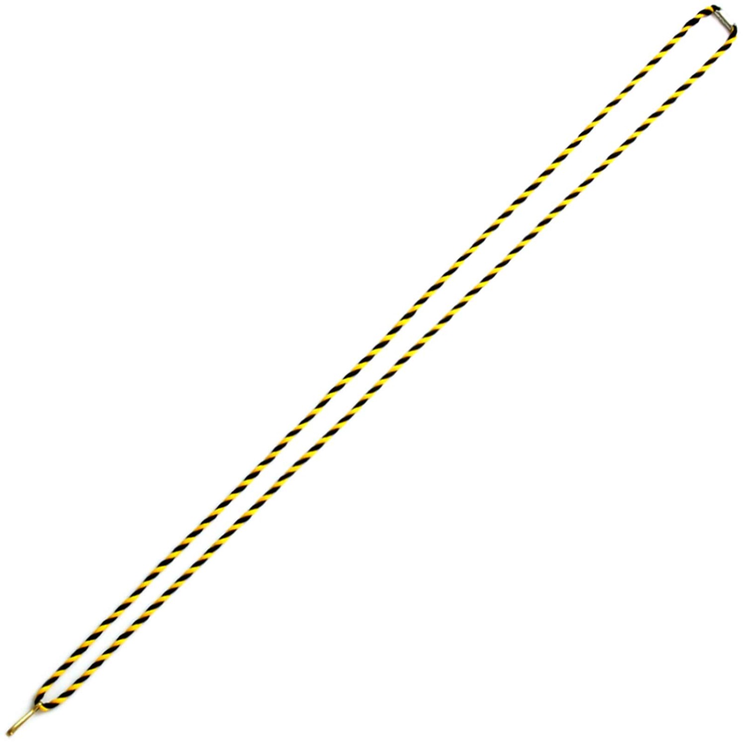 Kordelband Halskordel Medaillenband als Kordel 42 cm lang (Kordelfarbe: schwarz gelb)