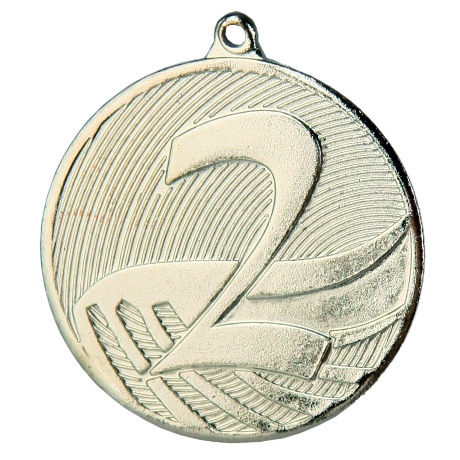 0. Foto Medaille MD1291 aus Stahl 50 x 3mm Zahlen 1 2 3 (Sorte: silber)