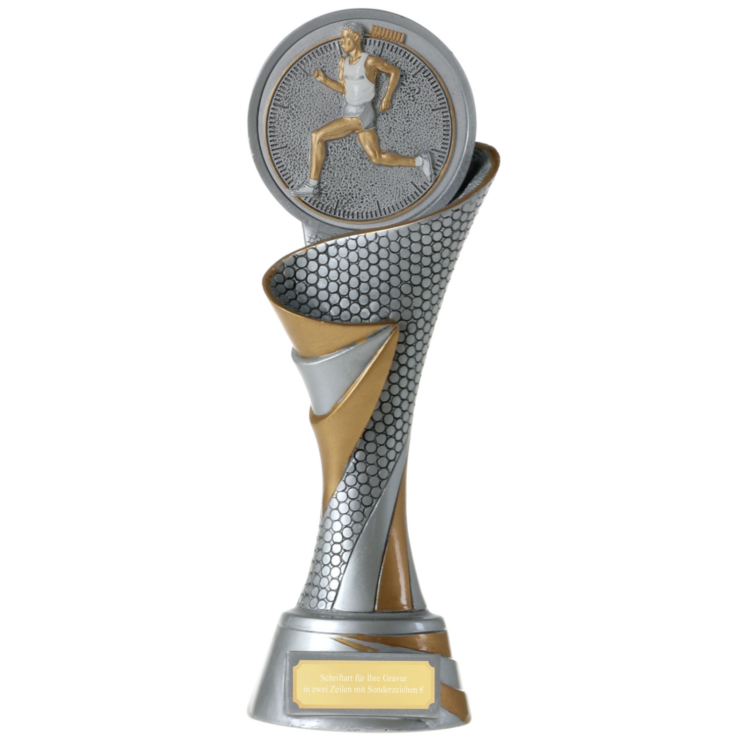 FG Pokal Trophäe Laufen Laufsport Crosslauf 3 Größen mit Gravur (Größe: Größe M)