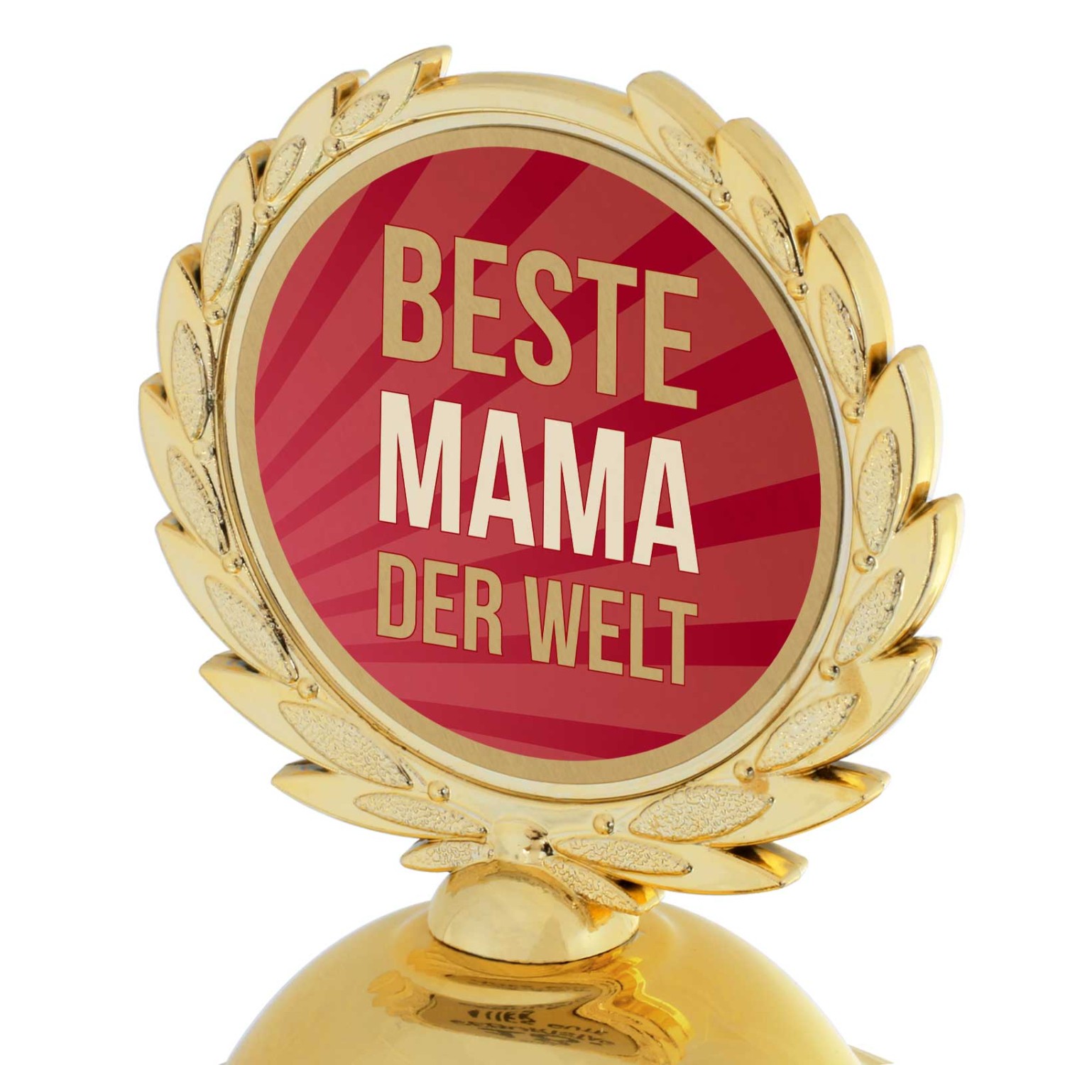 1. Foto Pokal beste Mama der Welt 31 cm hoch PVC Metall Steinsockel