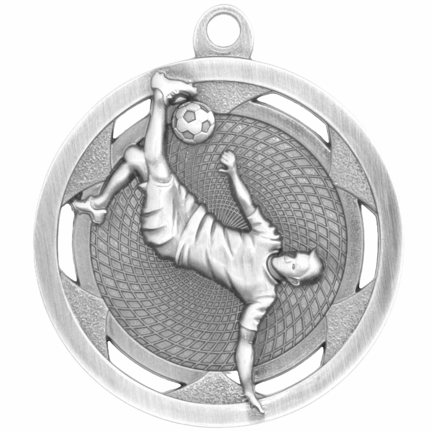 2. Foto Medaille METZI Fußball Metall 50mm Set mit Gold, Silber und Bronze