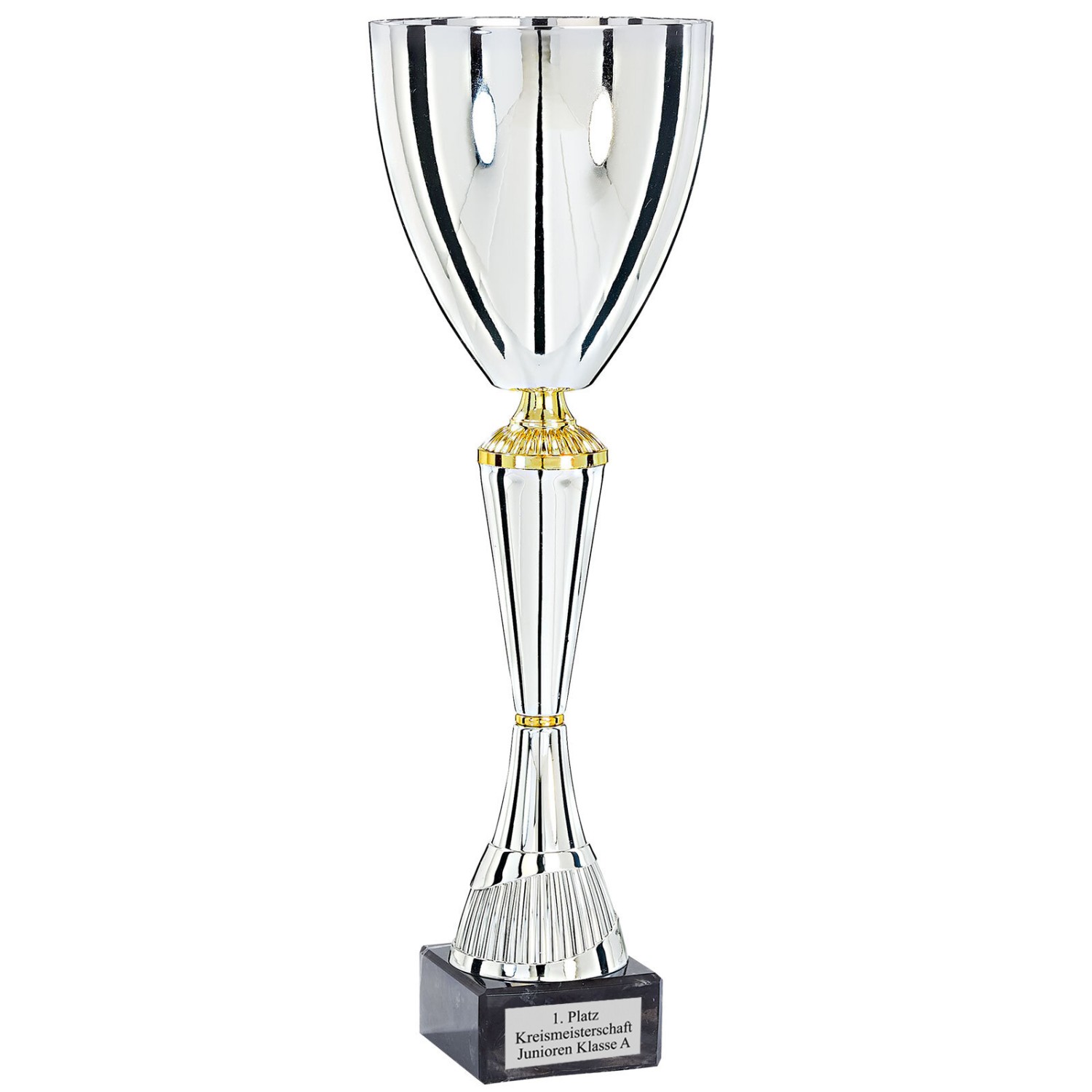 Pokal PINET Metall 50cm Steinsockel mit Gravur