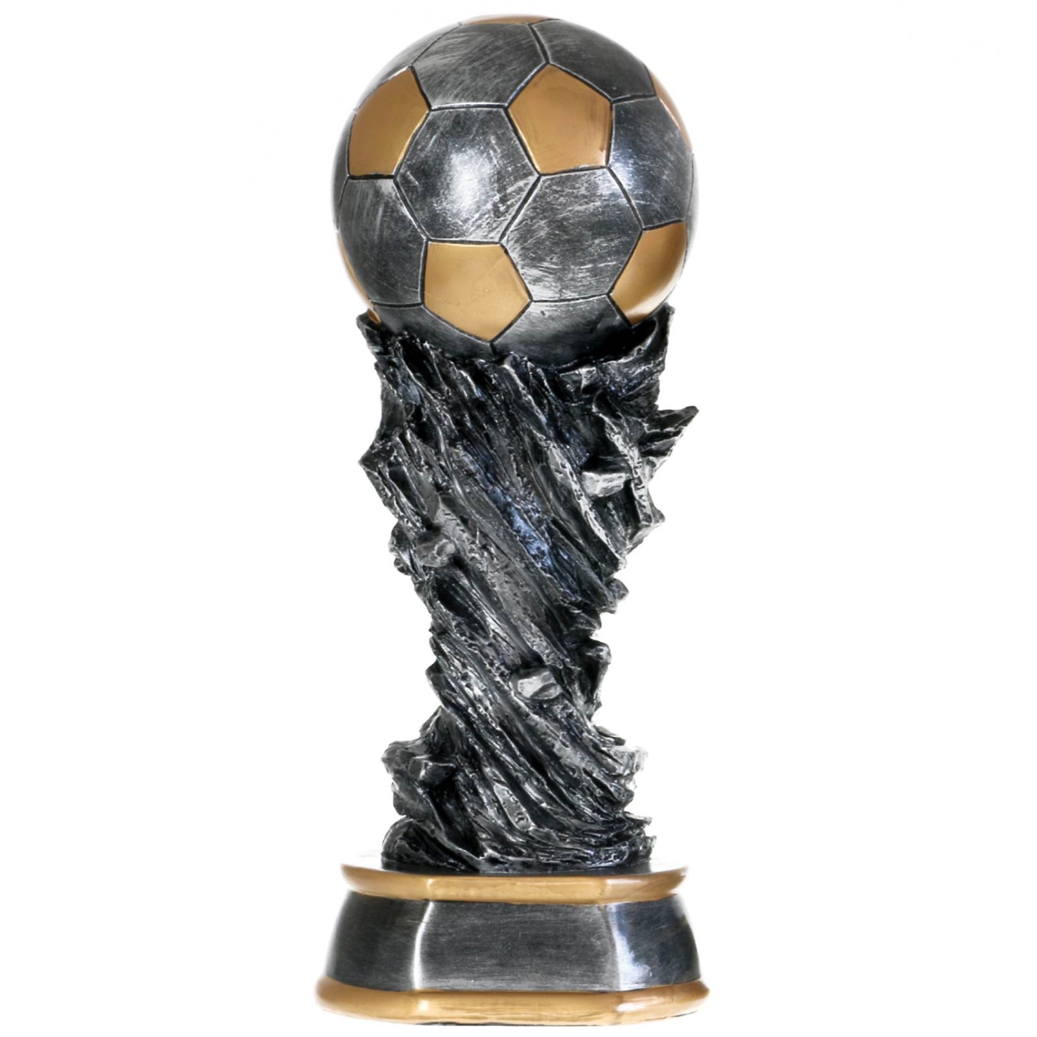 0. Foto Fußball Pokal Nantes aus Resin Soccer Fußballpokal Trophäe mit Gravur (Größe: 37 cm hoch)