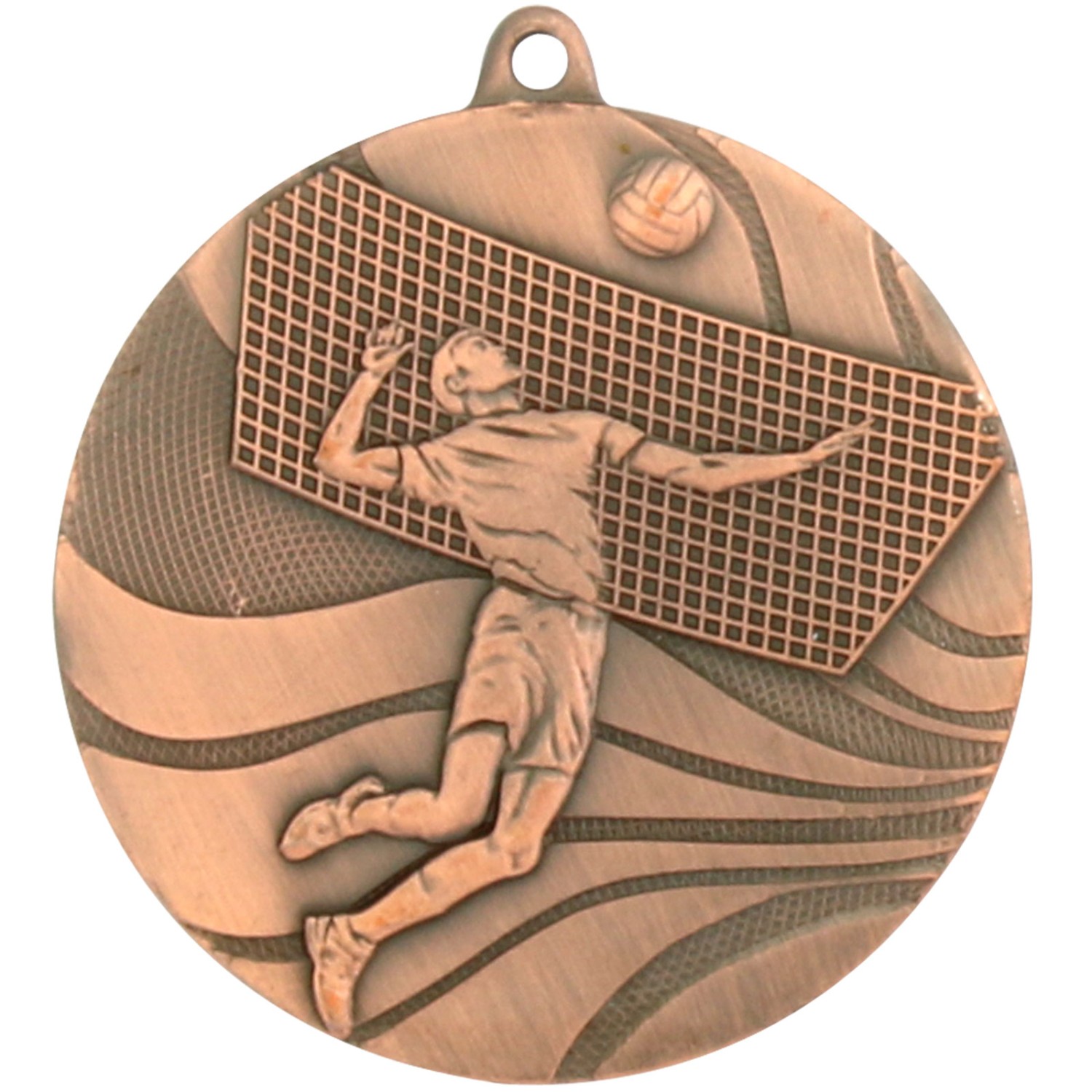 3. Foto Medaille Volleyball gold silber bronze 50 mm Stahl (Sorte: Set je 1x gold / silber / bronze)