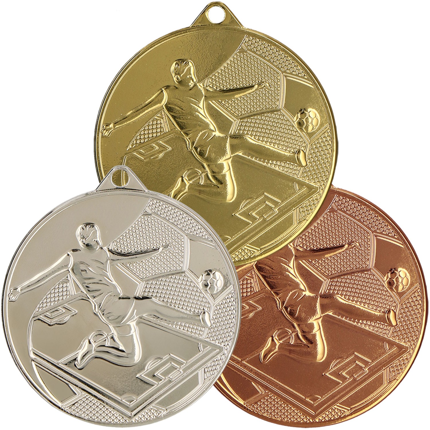 0. Foto Medaille Fußball NAY Tiefpreis 50 Cent (Farbe: Set mit Gold, Silber und Bronze)