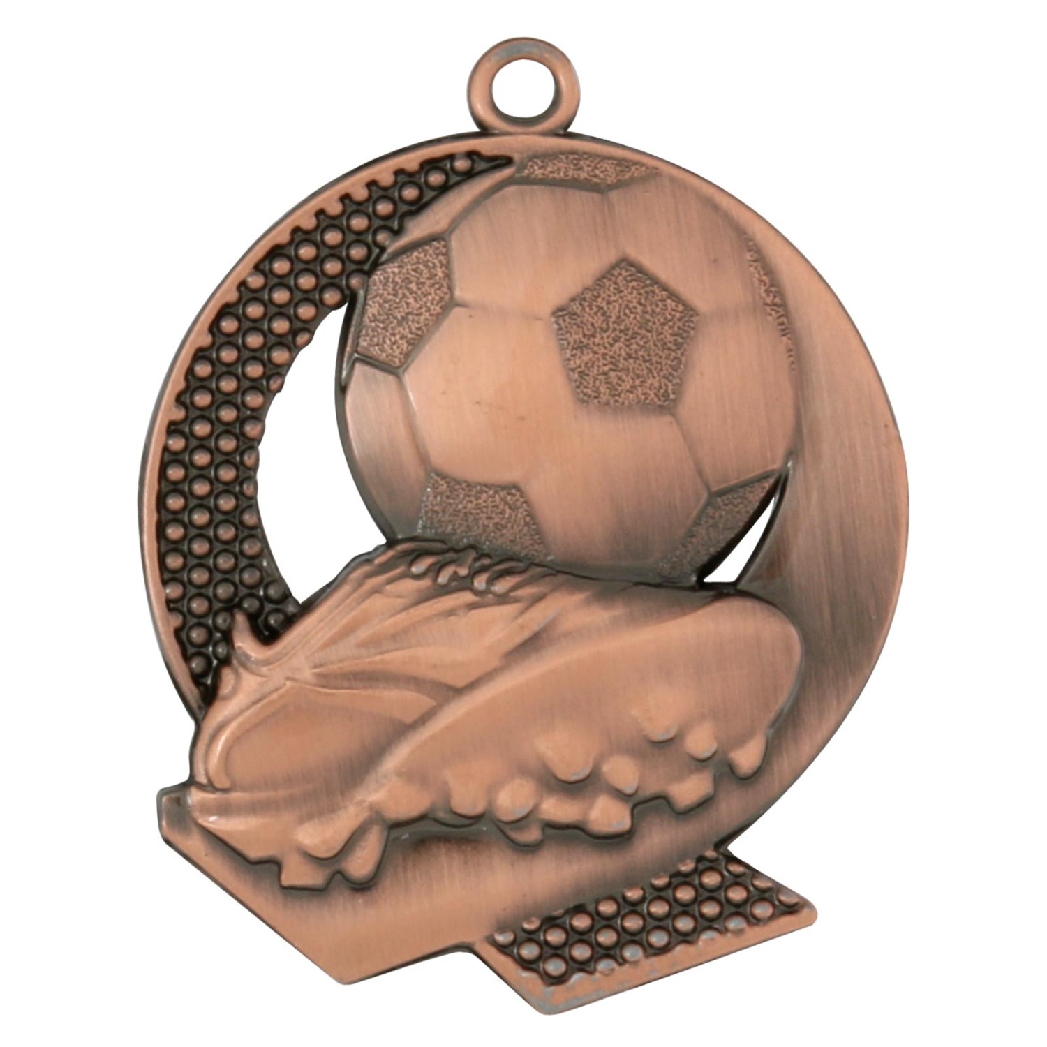 3. Foto Medaille ELIN Fußball Motiv gold silber bronze 43 x 50 mm (Sorte: Set je 1x gold / silber / bronze)
