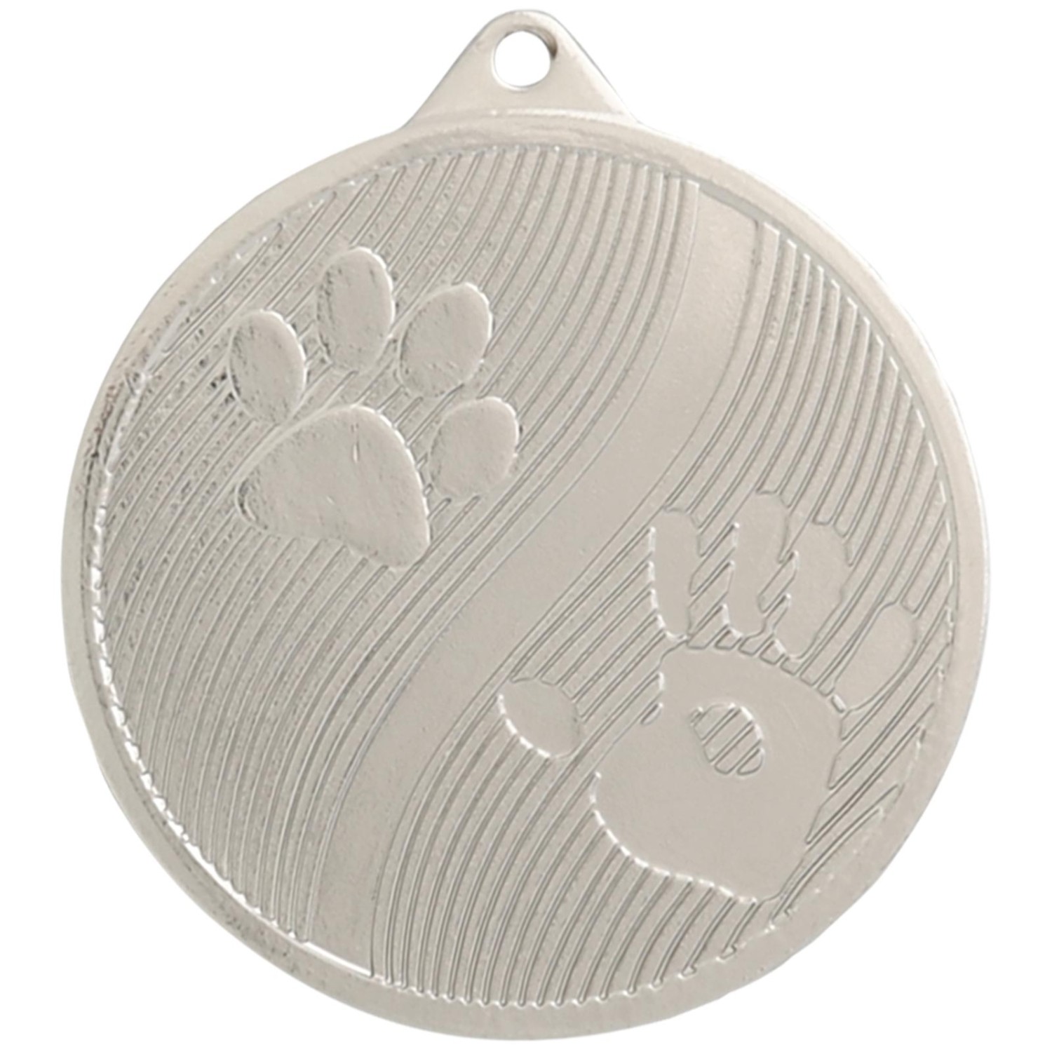 1. Foto Medaille Hunde Hundepfoten gold silber bronze 50 mm Stahl (Sorte: Set je 1x gold / silber / bronze)