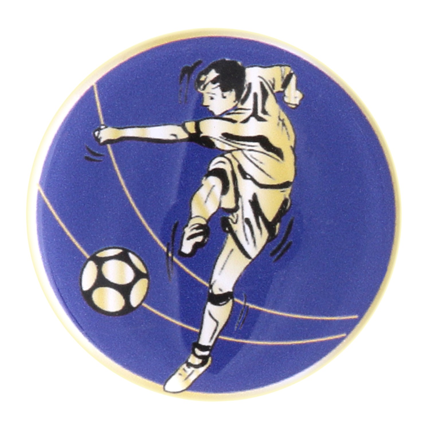 0. Foto Emblem Fußball Doming 3D 50mm rund selbstklebend