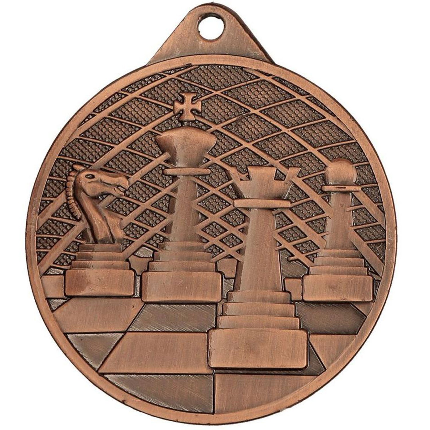 Medaille Schach 50mm (Farbe: Bronze)