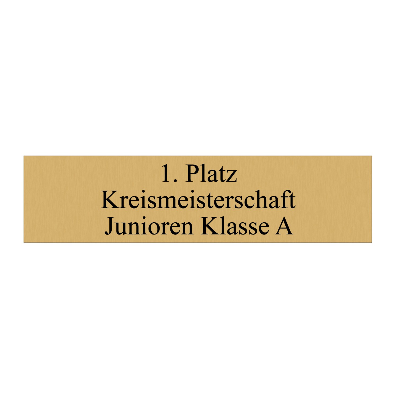 0. Foto Gravurplatte Gold 80x20 mm 0,4mm Text Schwarz XL selbst gestalten