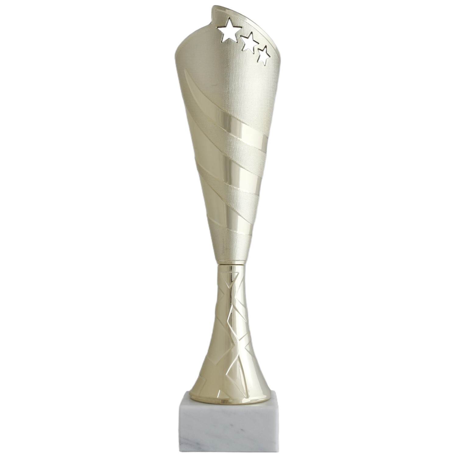 3. Foto Pokal Mably gold schwarz mit Gravur 3er Set