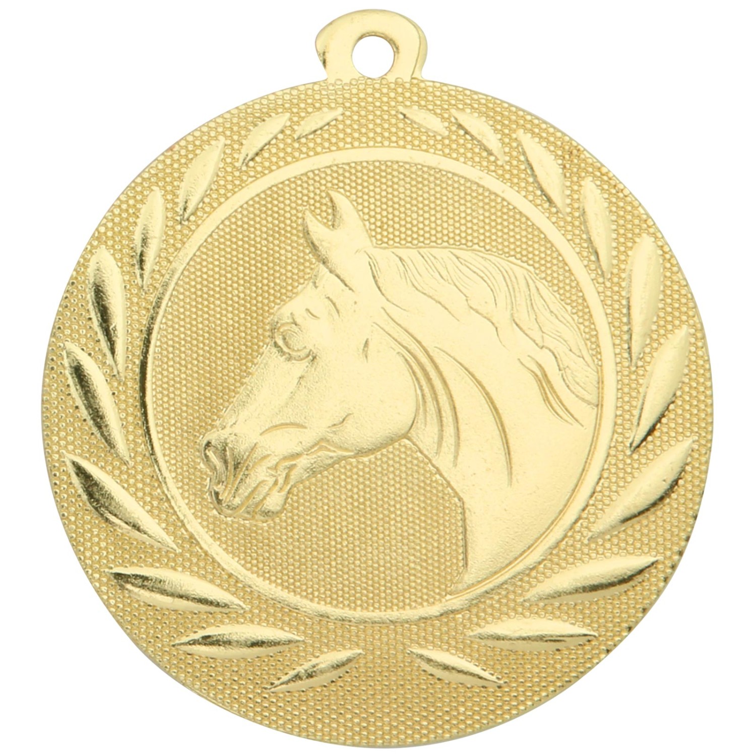 Medaille Pferd Reiten 50mm Pferdesport Metall (Sorte: gold)