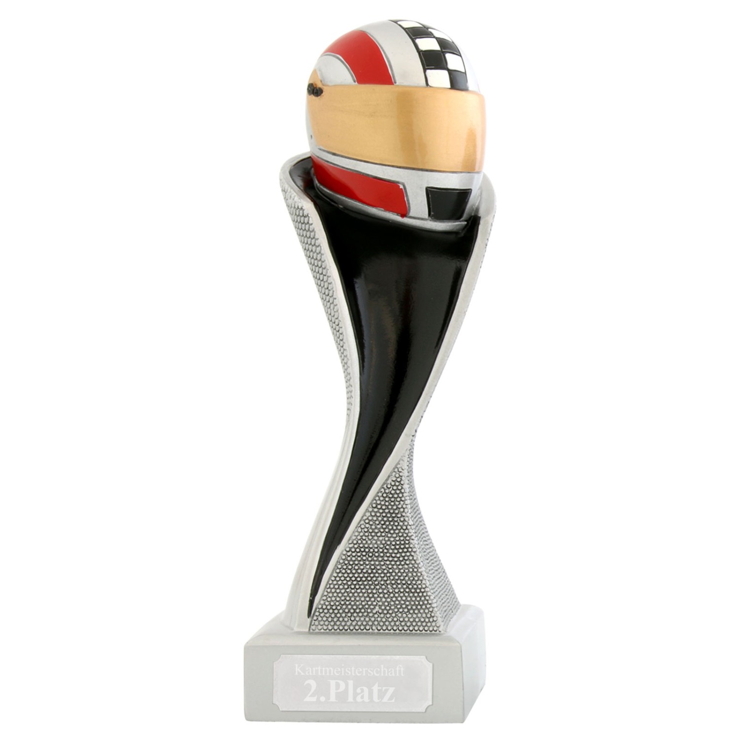 3. Foto Kart Auto Rennen Pokal Serie METZ mit Gravur (Größe: Pokalset je 1x S,M,L)