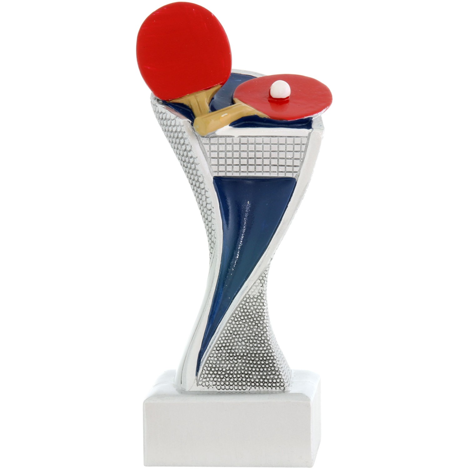 0. Foto Tischtennis Pokal Pokalset METZ mit Gravurplatte und Gravur (Größe: Größe S 14 cm)