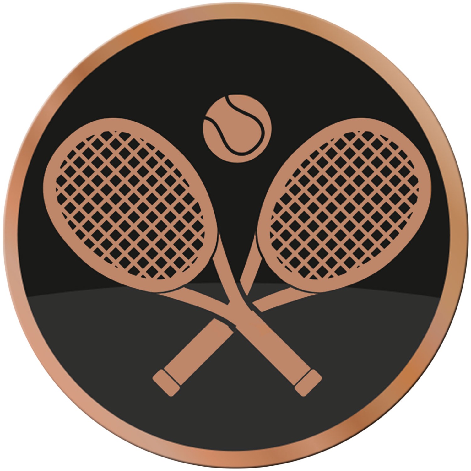 0. Foto ACRYL Emblem 70mm Tennis Bronze