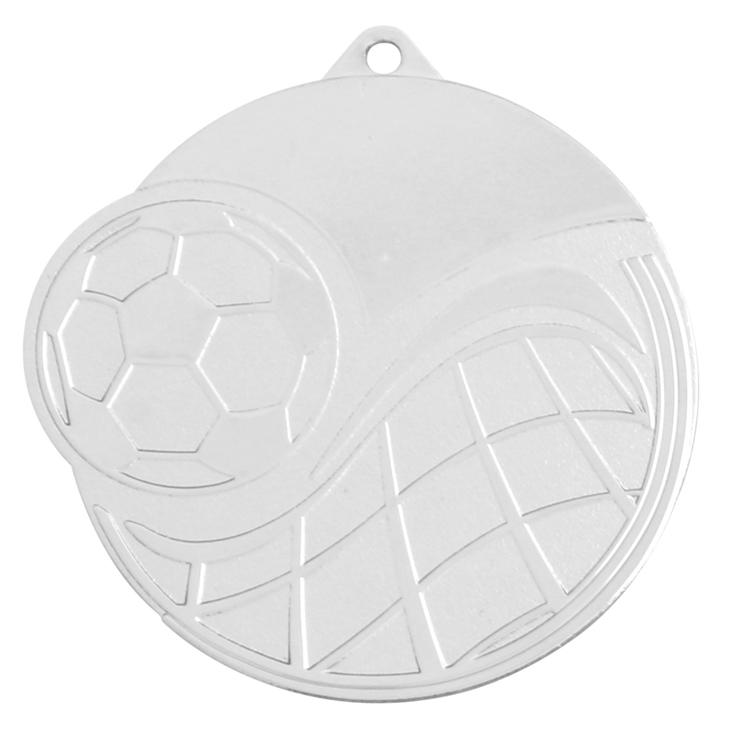 Medaille Fussball Motiv BARR 57mm SILBER