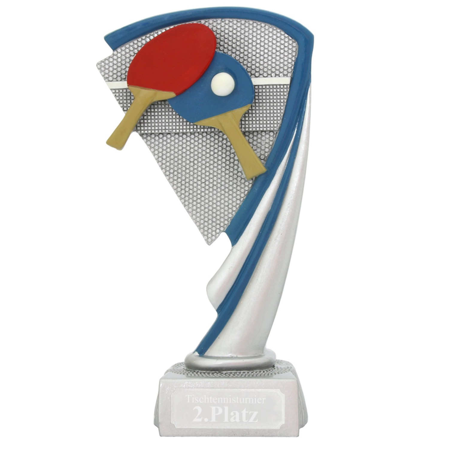 0. Foto Pokal Trophäe Tischtennis ARRAS 3 Größen mit Gravur (Größe: Größe M 16 cm)