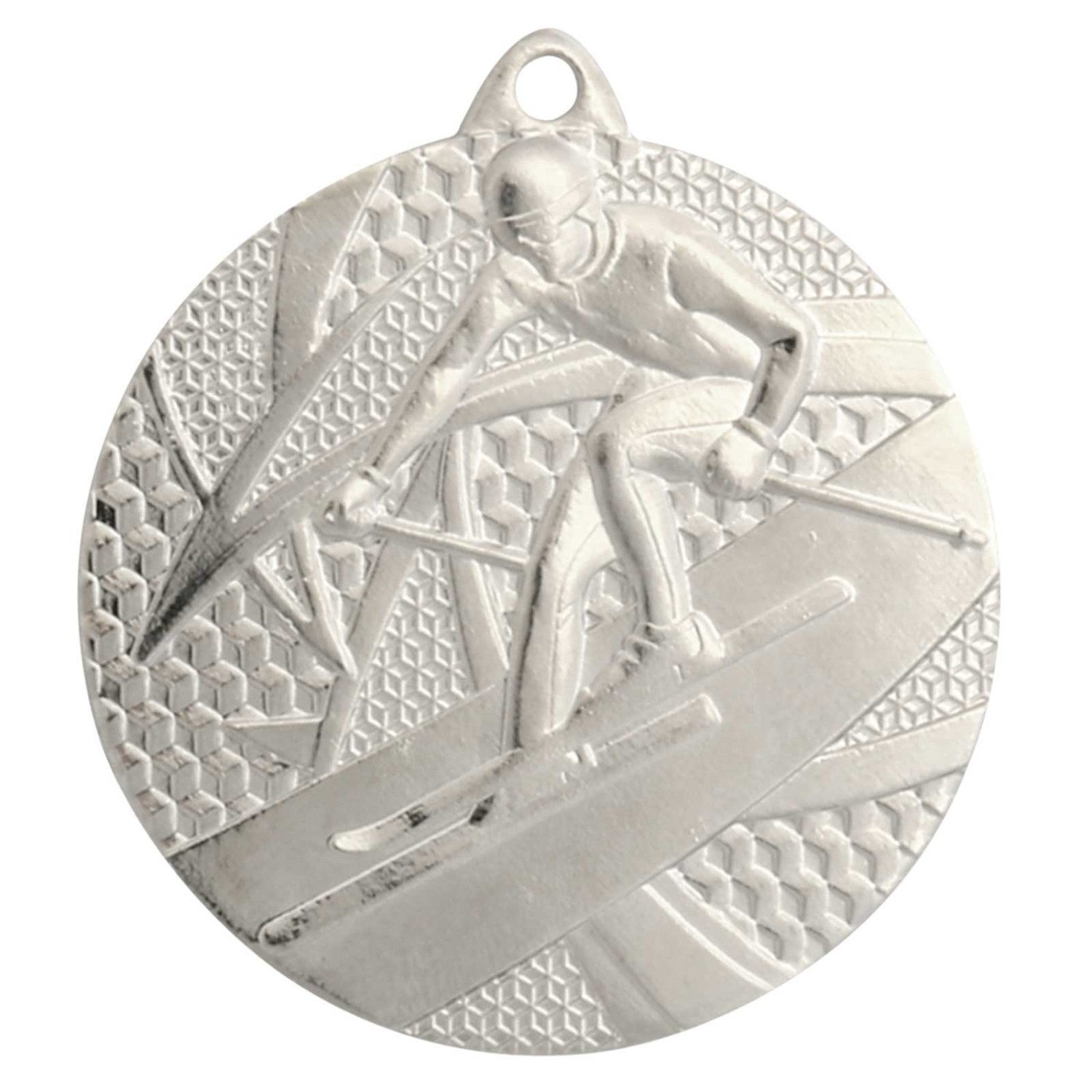 2. Foto Medaille Ski Wintersport Abfahrt gold silber bronze 50 mm Stahl (Sorte: Set je 1x gold / silber / bronze)