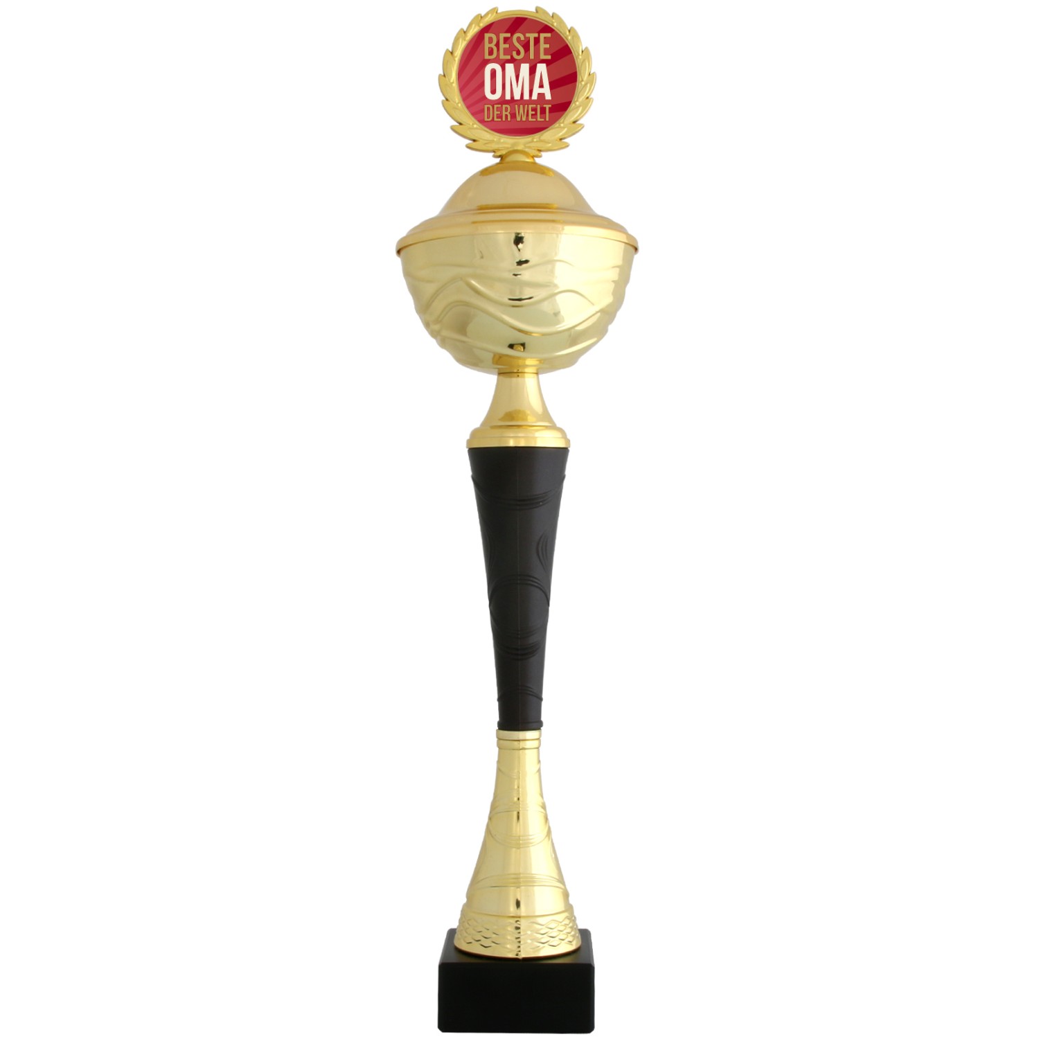 Pokal Beste Oma der Welt Geschenk DRANCY 43cm mit Deckel