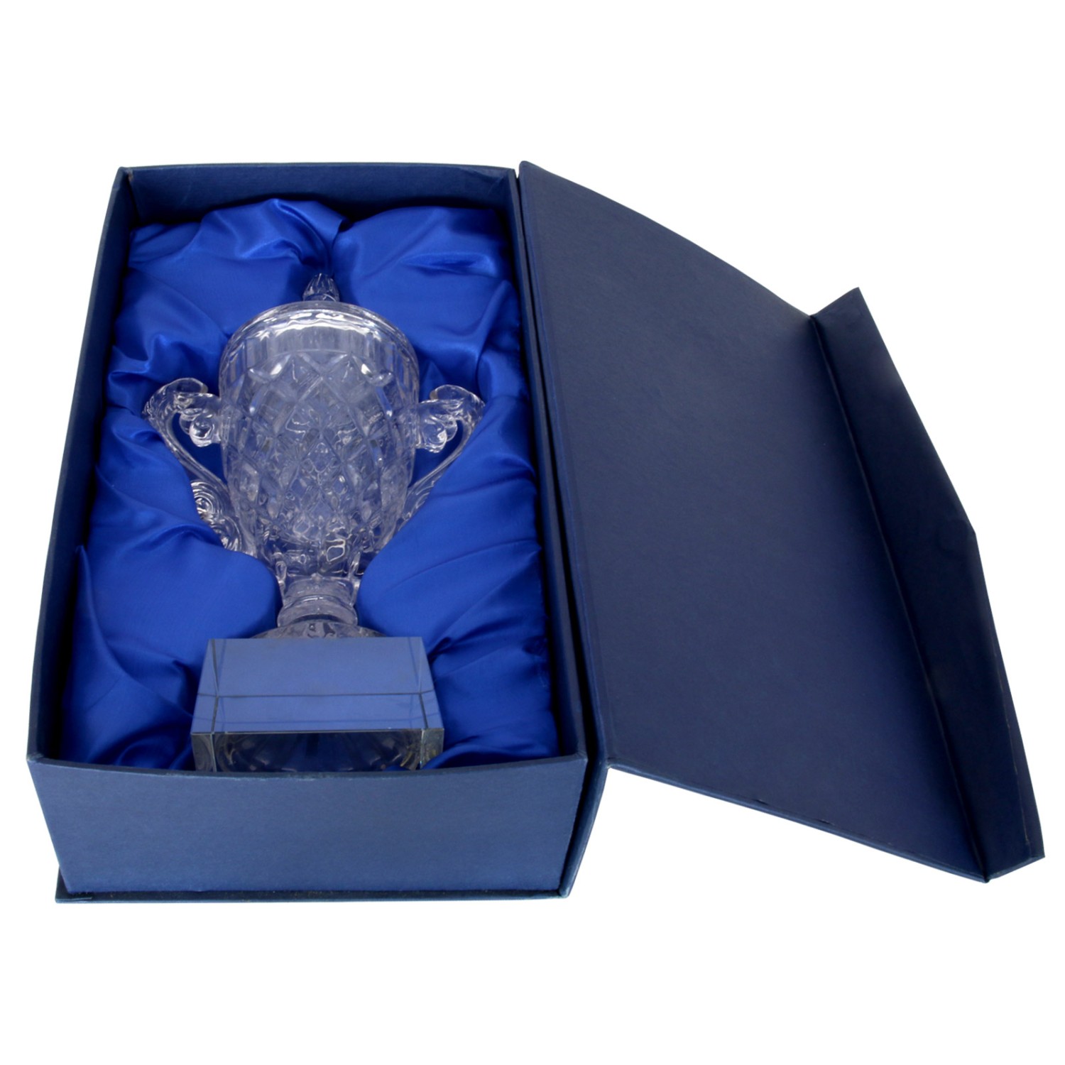 2. Foto Pokal Glaspokal CAEN Sockel Kristall in Luxus-Box mit Gravur