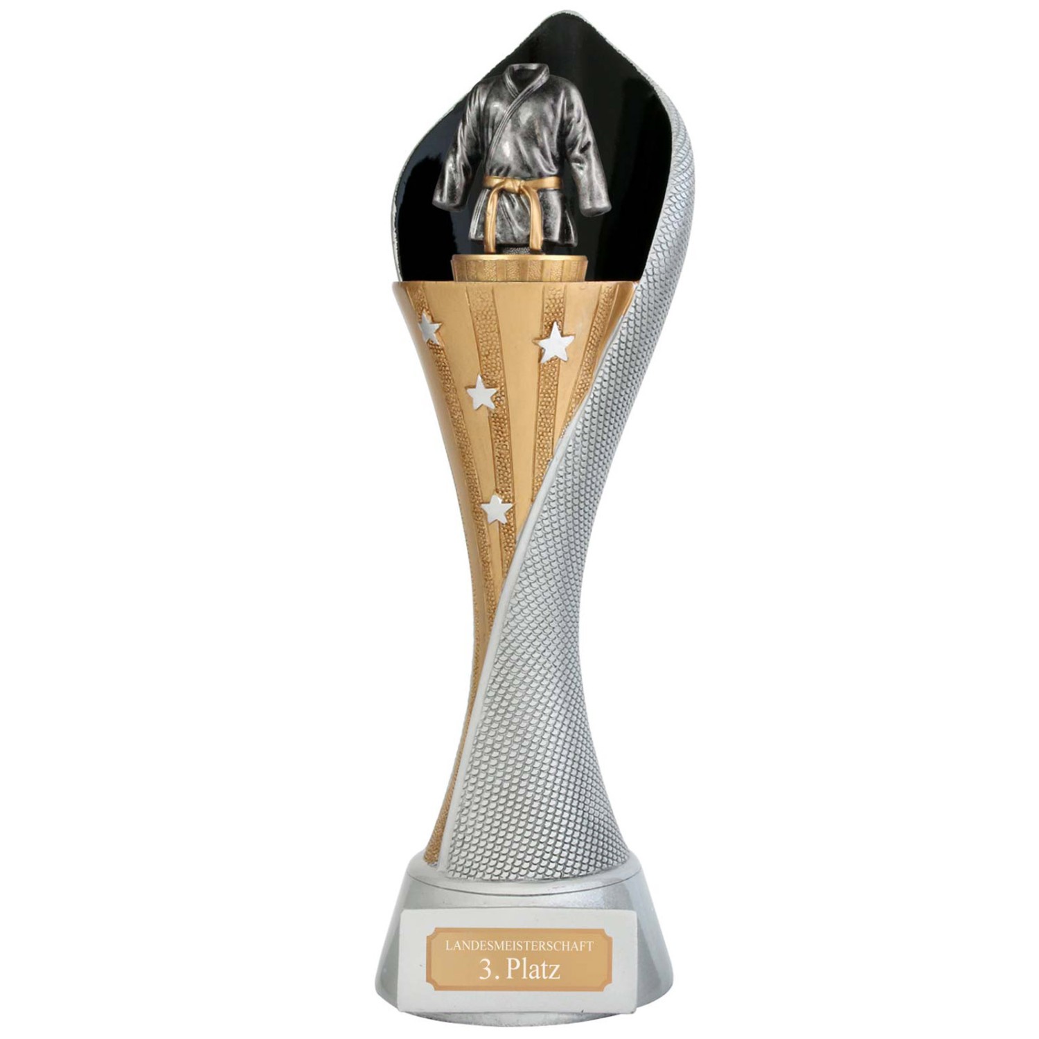 0. Foto Pokal Judo Kampfsport Serie AUXON Trophäe 3 Größen mit Gravur (Größe: Größe S)