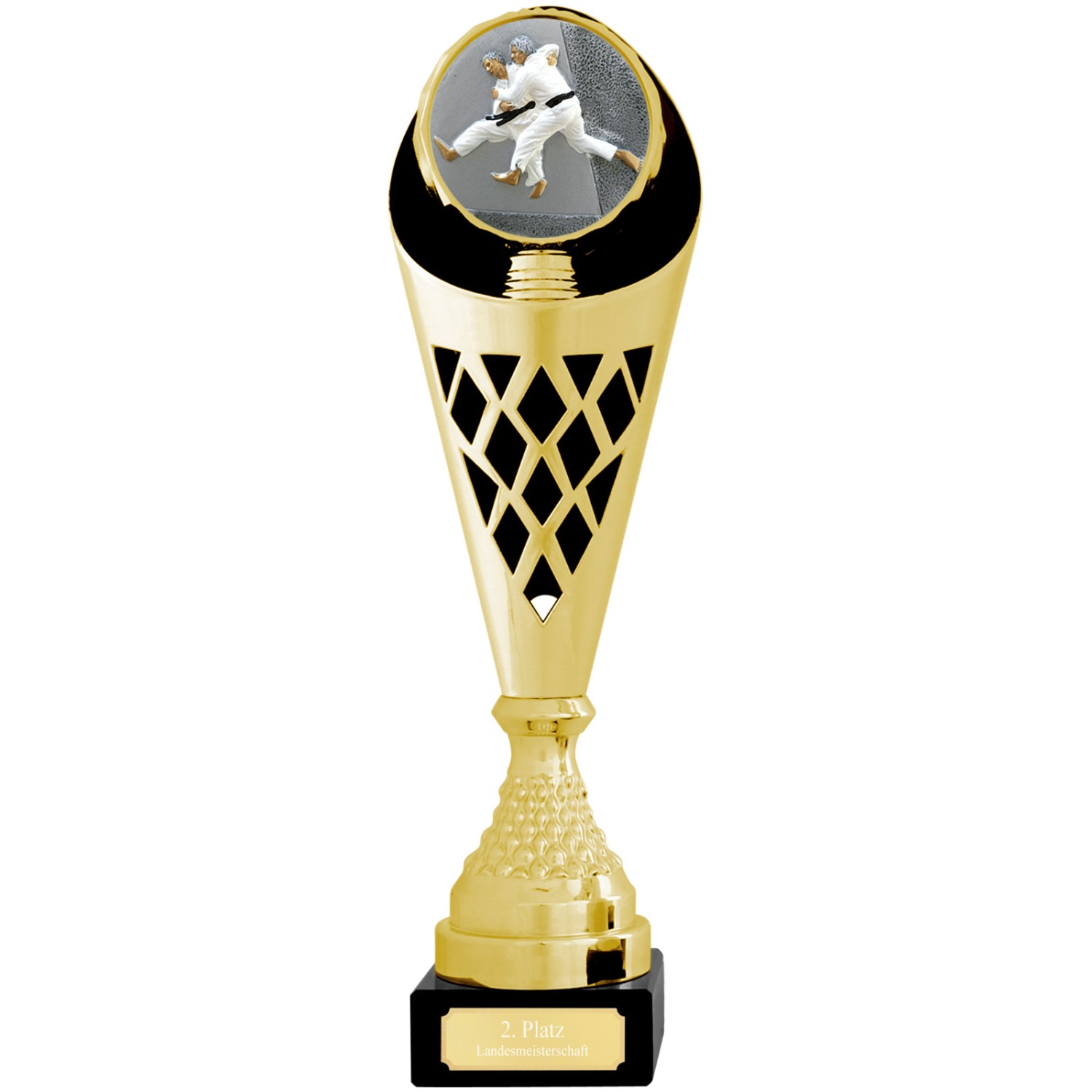 Pokal Kampfsport CALAIS M 37,5cm Trophäe gold mit Gravur